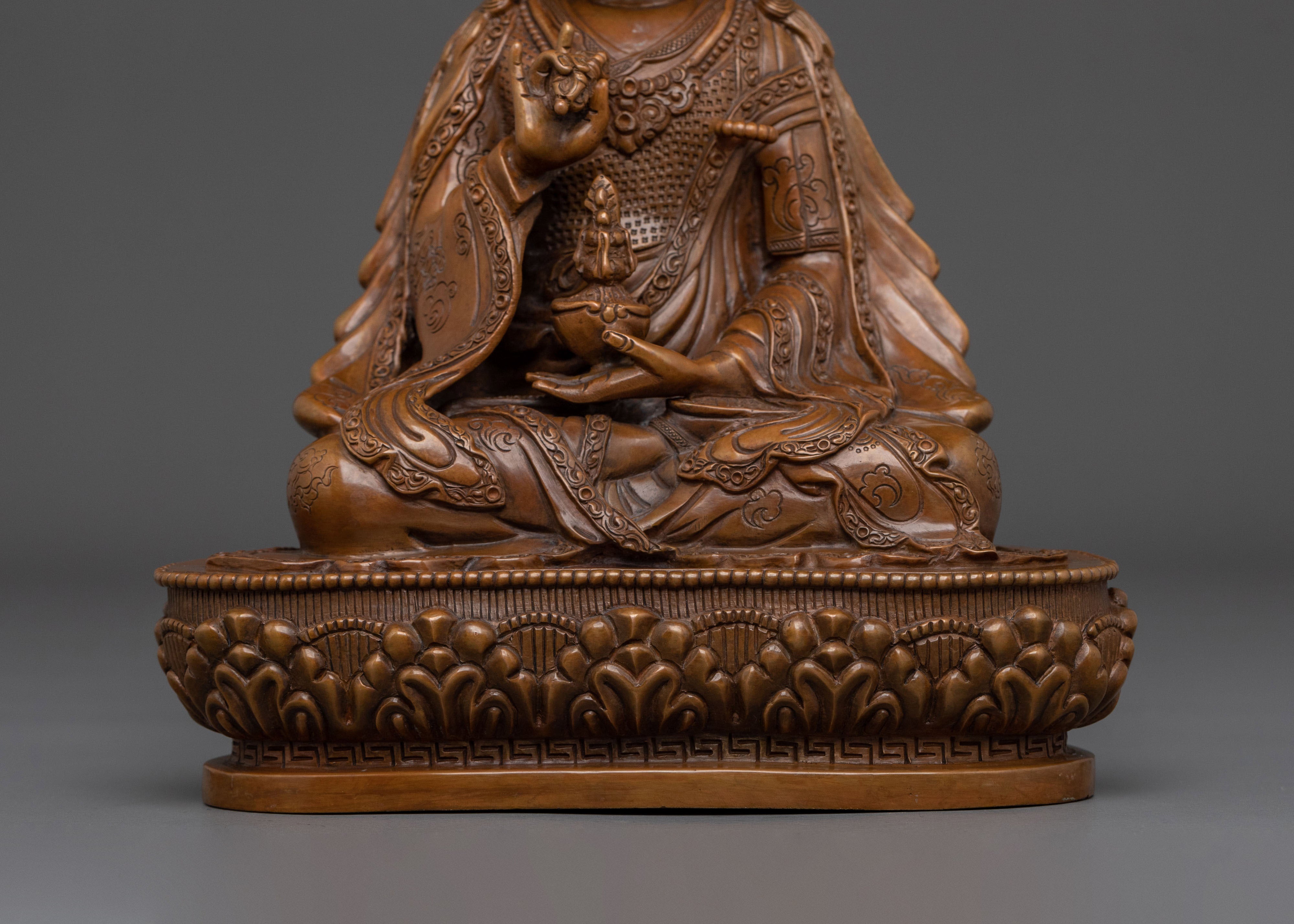 Guru Tsokye Dorje Sacred Figurine | Tibetan Buddhist Altar Decor