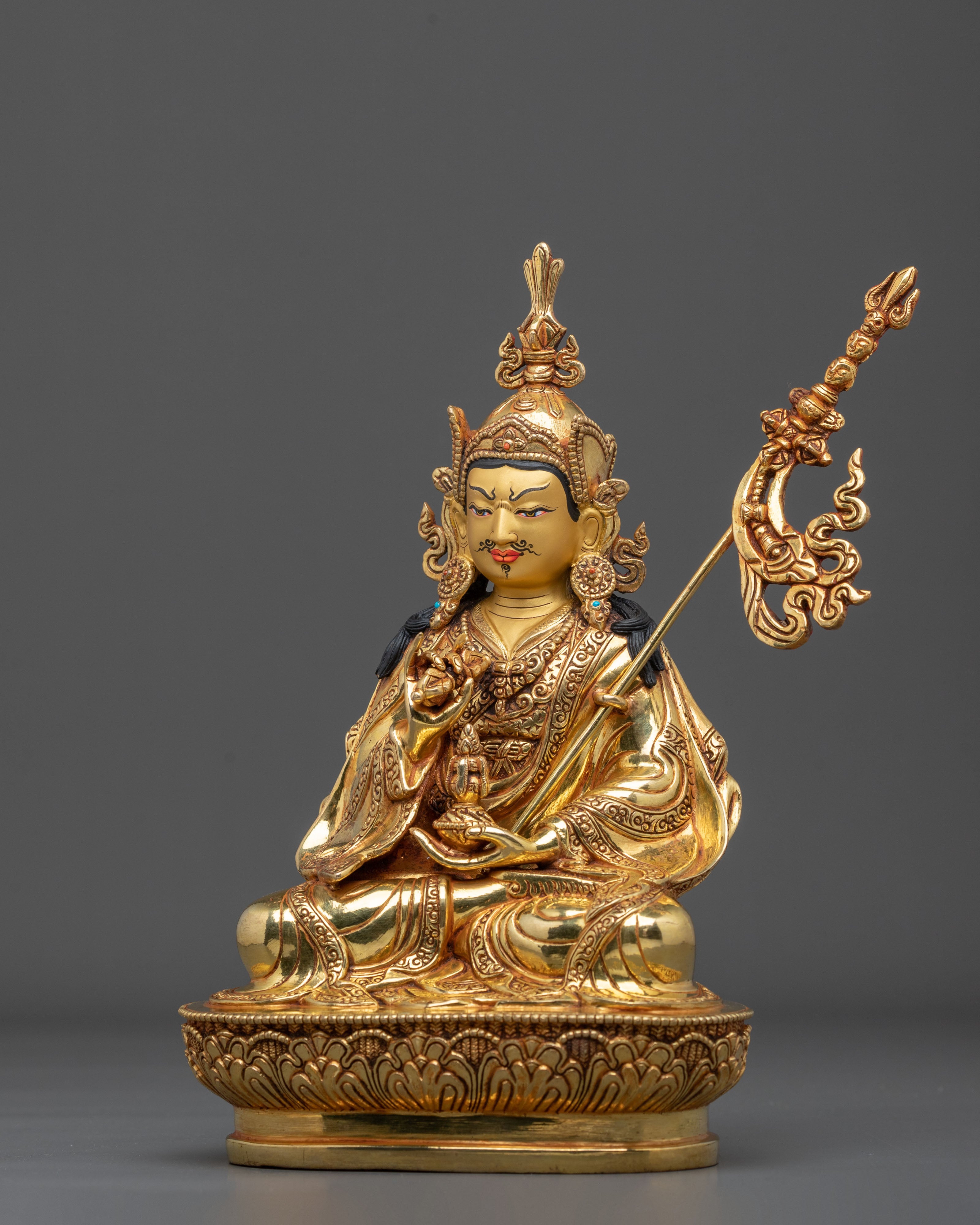 Tibetan Guru Tsokye Dorje Sacred Figurine |  Himalayan Altar Decor