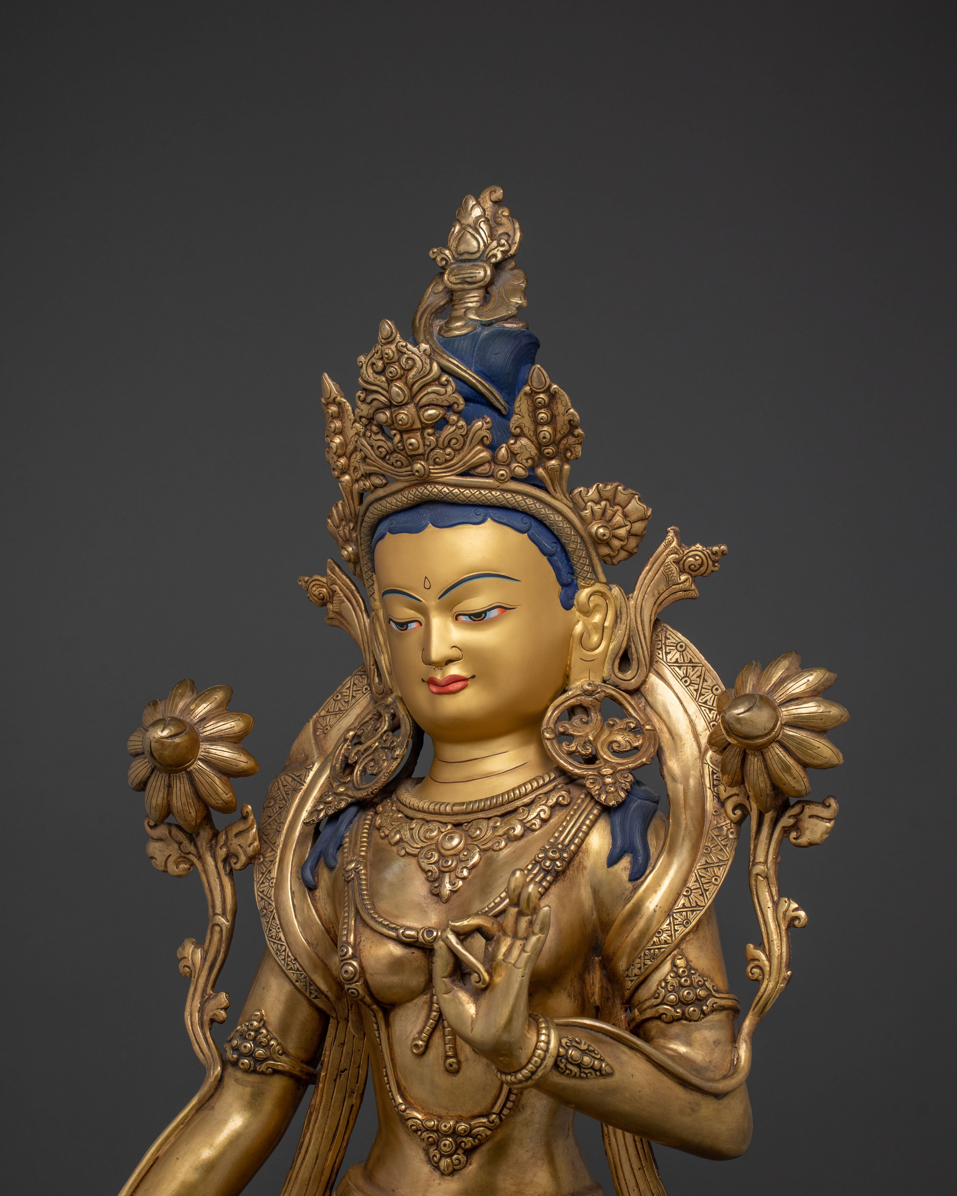 Standing Tara Statue Set: | Goddesses of Compassion & Protection