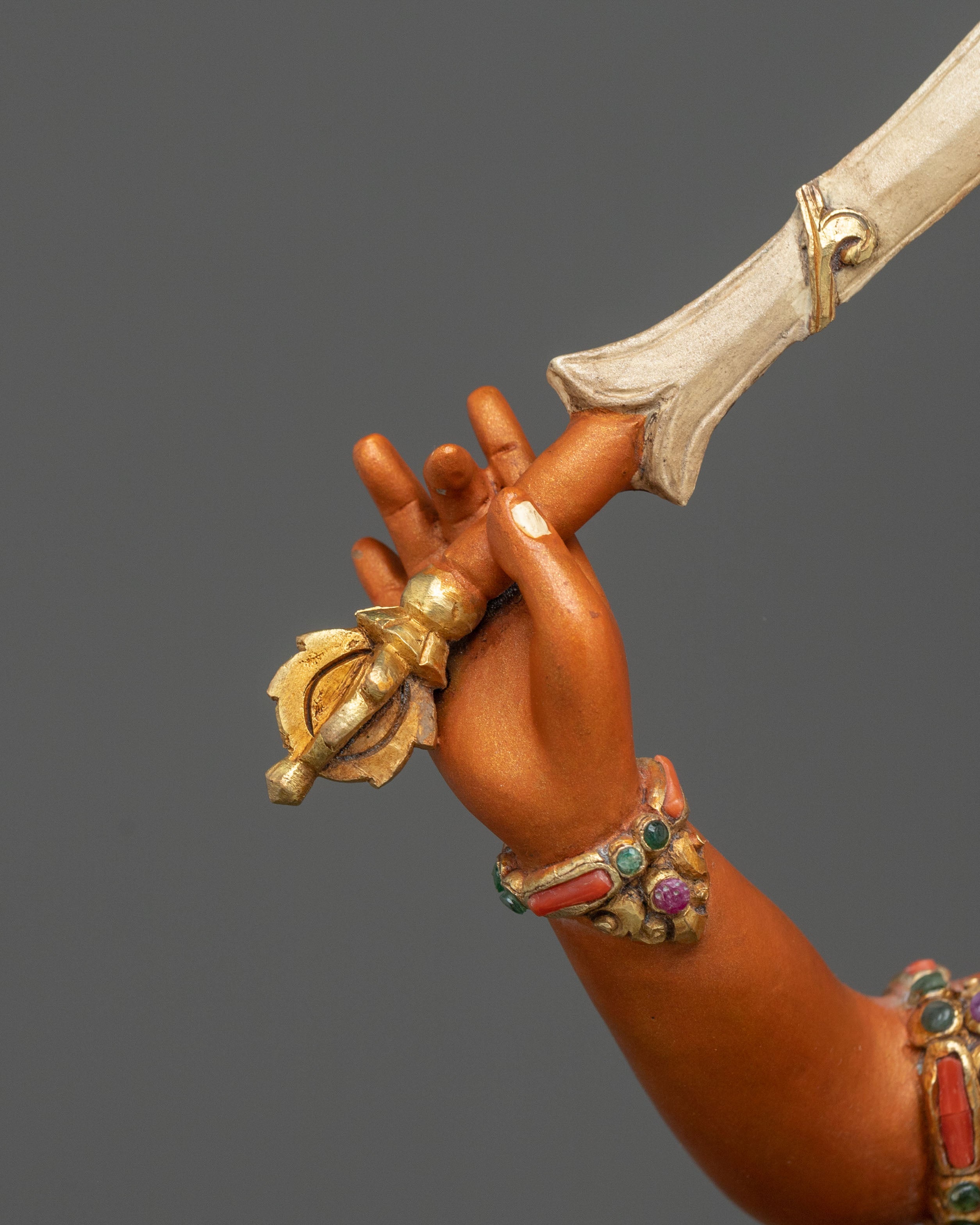 Simhanada Manjushri Bodhisattva of Wisdom Statue