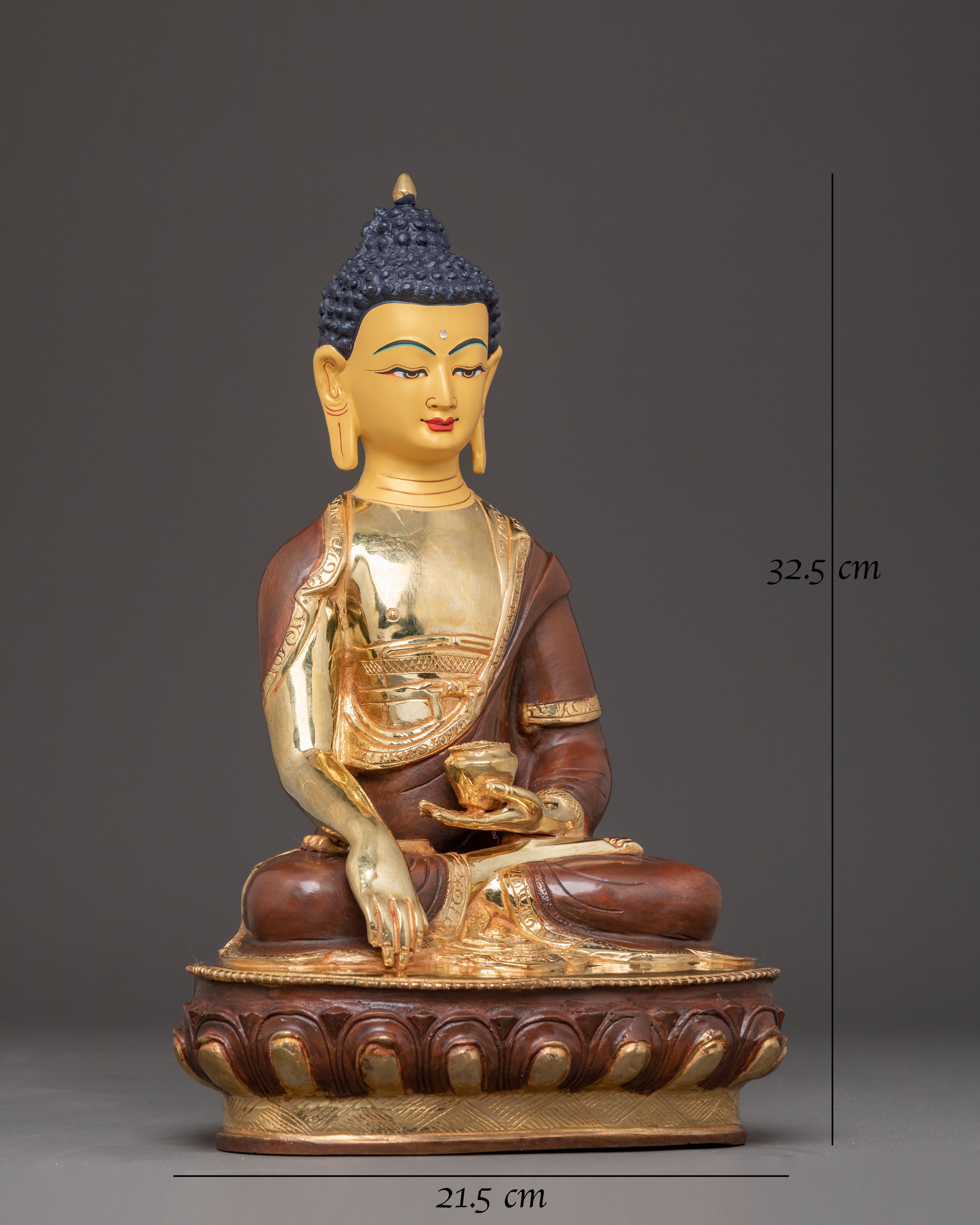 Buddha Shakyamuni Copper Handcrafted Statue | Enlightened Teacher