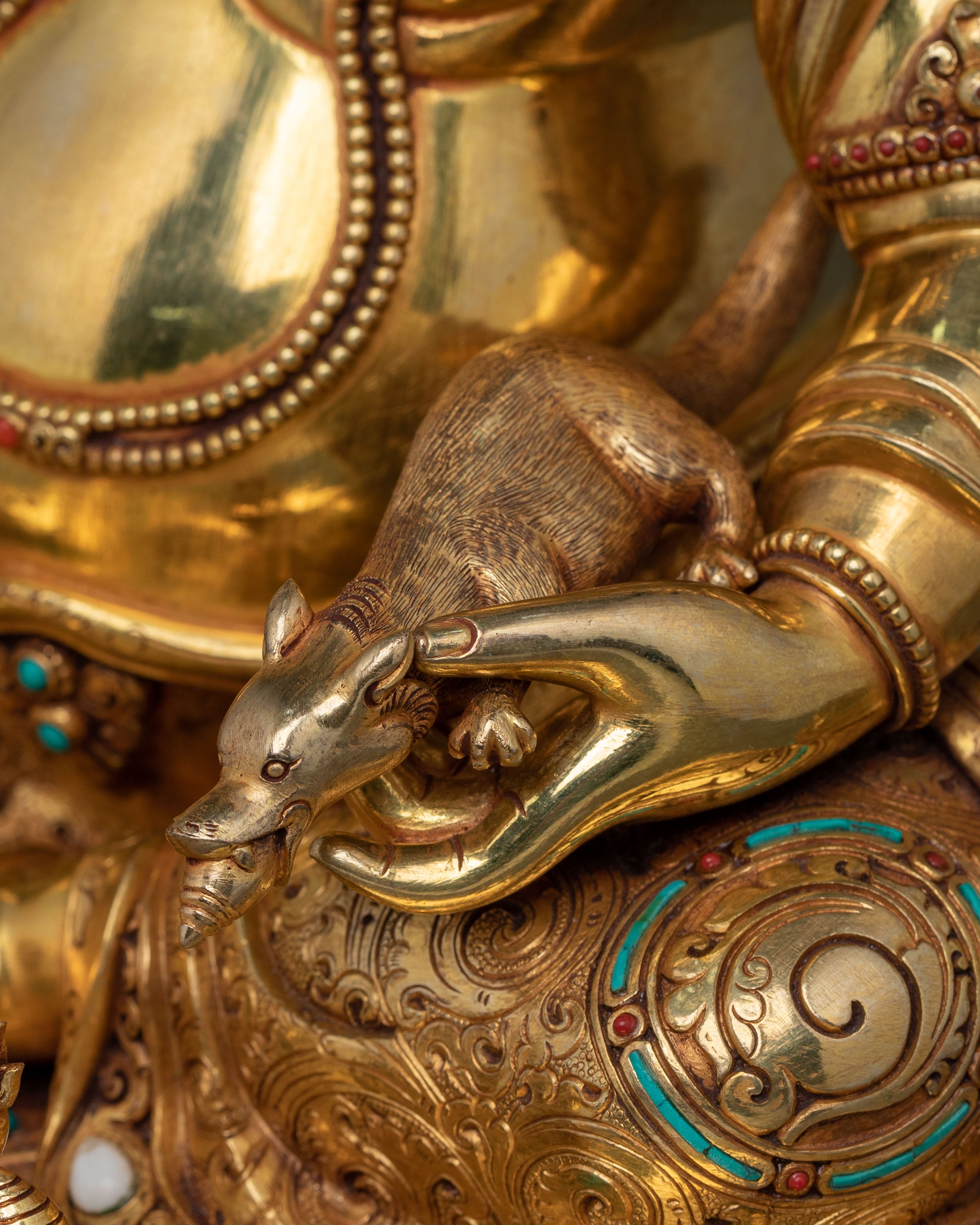 Handcrafted Dzambhala Statue: Wealth Blessing