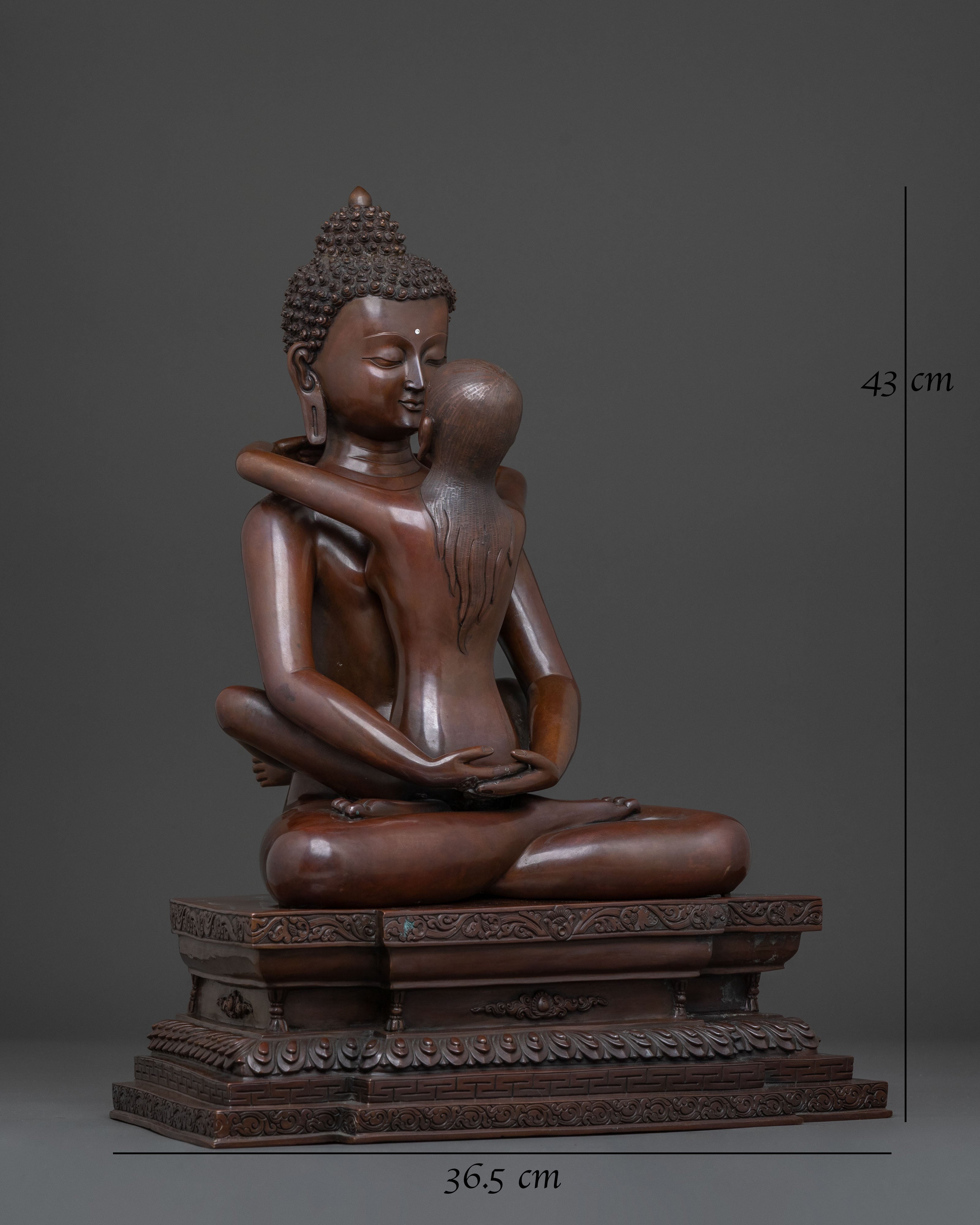 Sacred Statue of Samantabhadra with Consort | Spiritual Icons