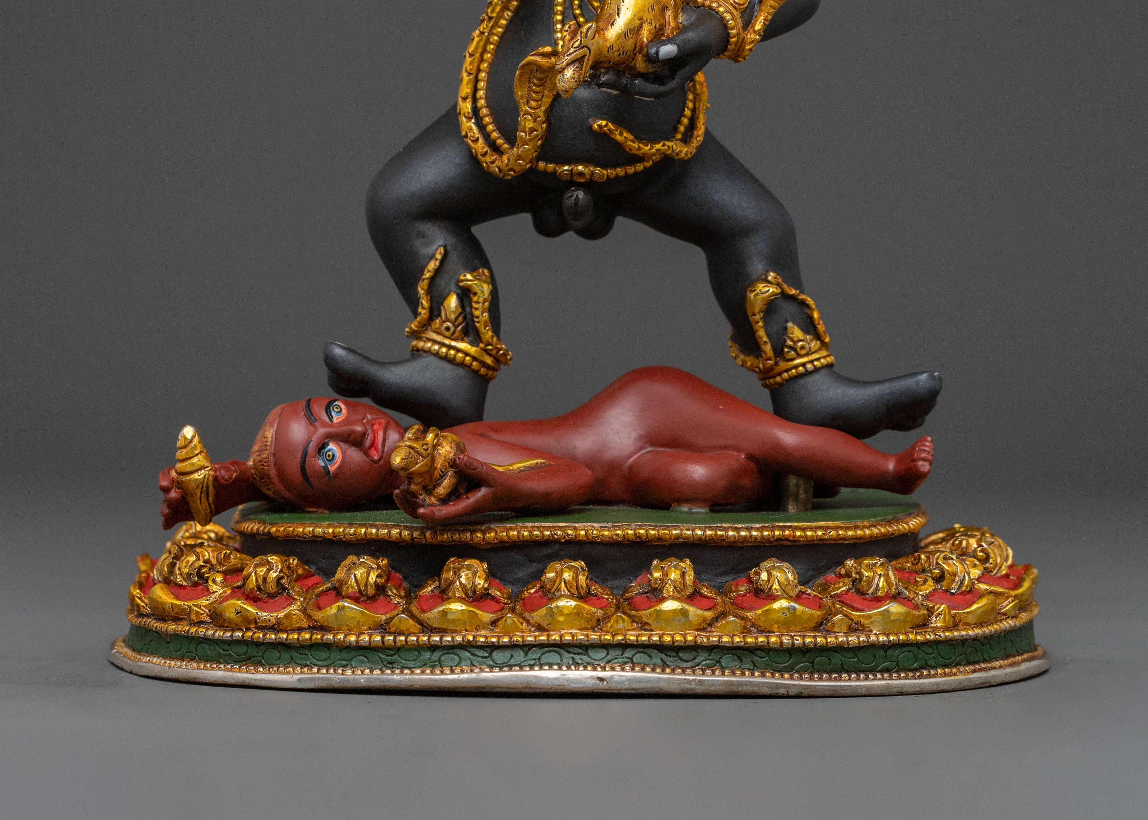 Black Dzambhala Sculpture | Spiritual Home Decor