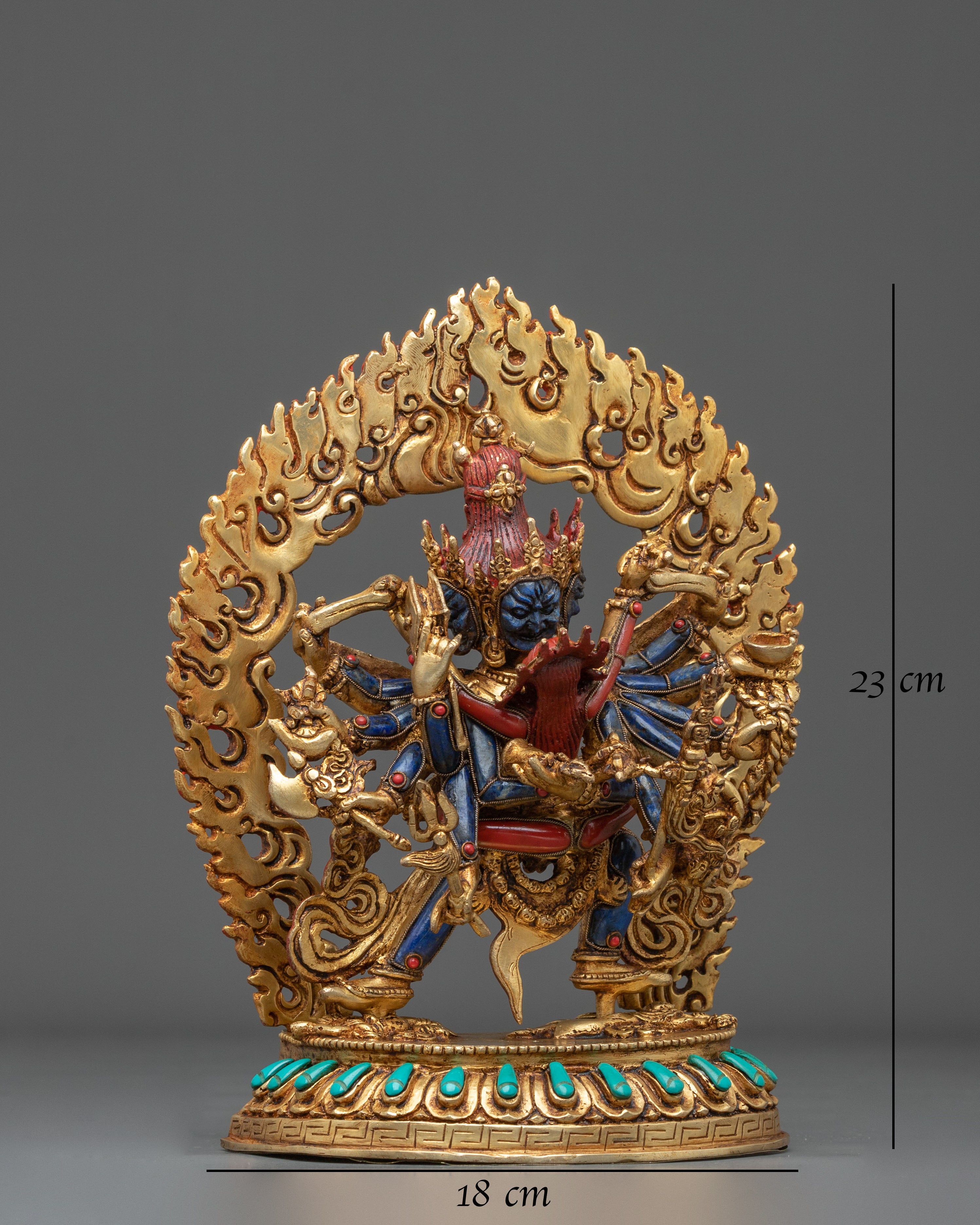 Chakrasamvara Spiritual Sculpture | Tantric Deity of Enlightened Union