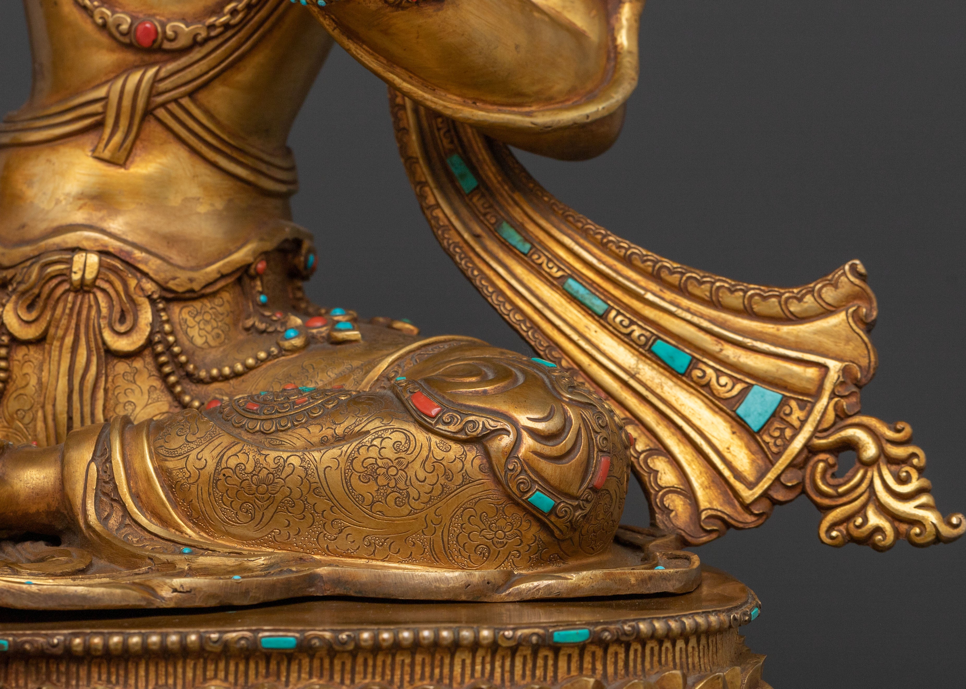 Green Tara Himalayan Buddhist Statue | Goddess of Protection & Healing