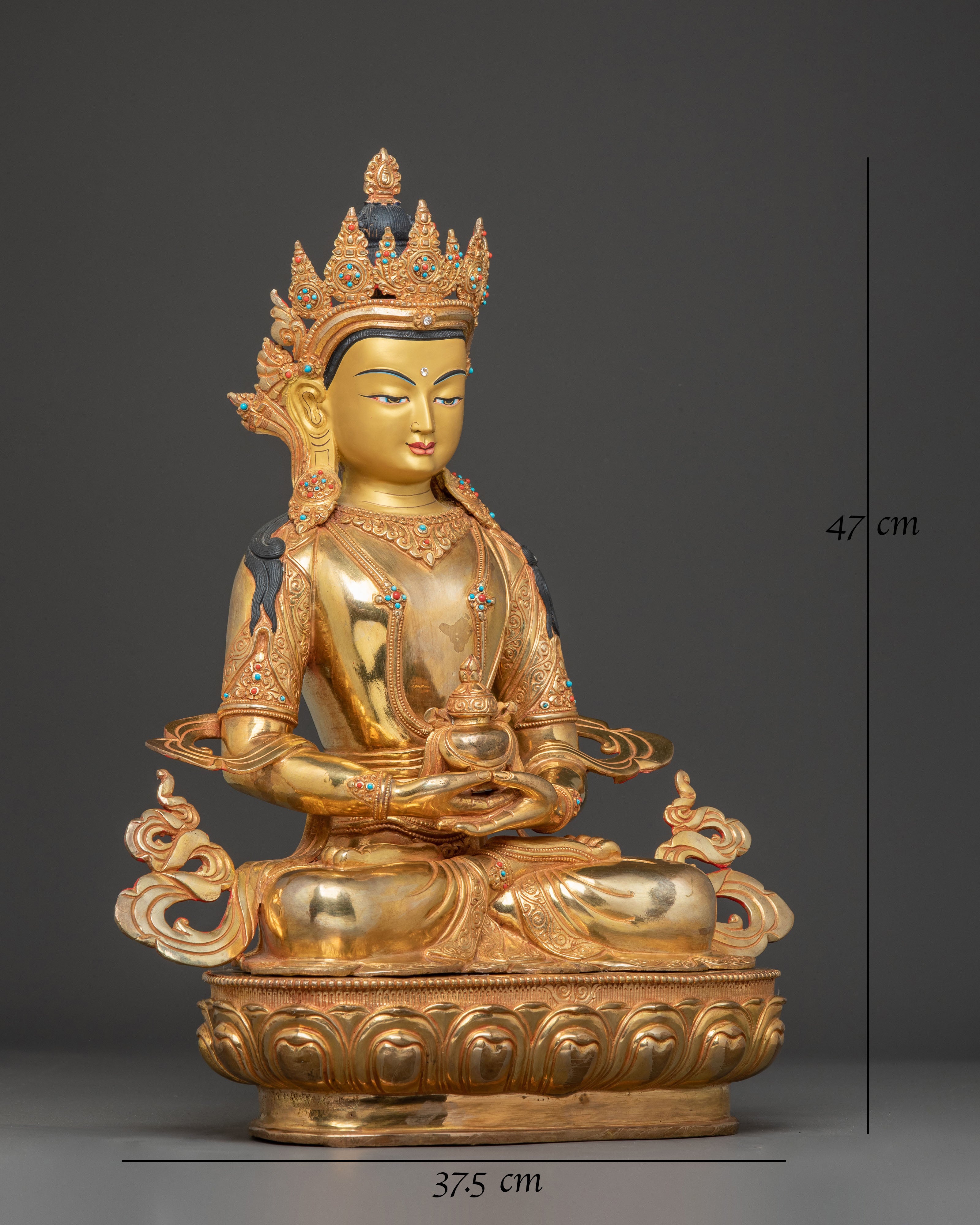 Amitayus Bodhisattva Golden Statue