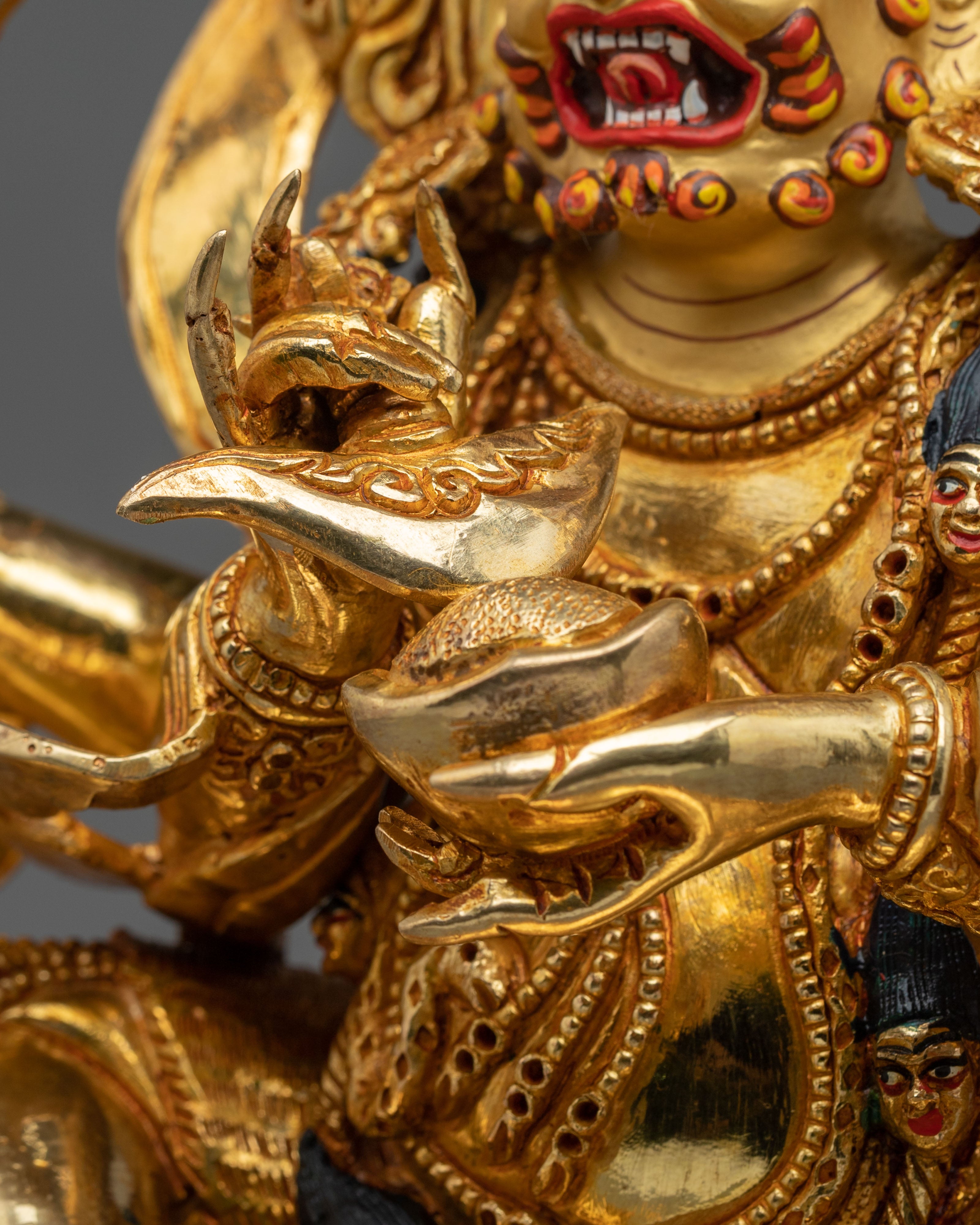 Four Armed Mahakala Statue | 34cm Copper Sculpture