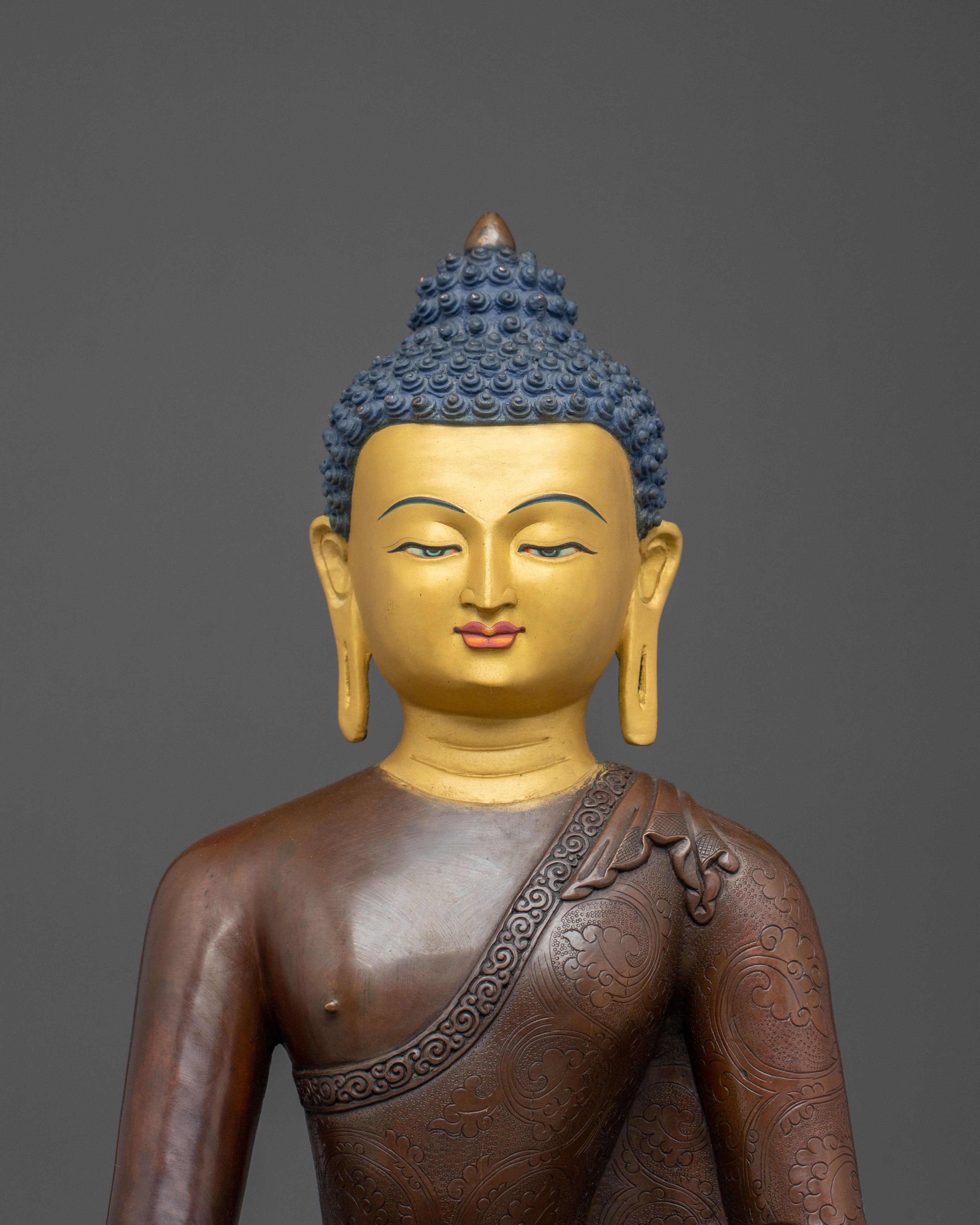 Authentic Tibetan Shakyamuni Buddha Statue | Home Decor