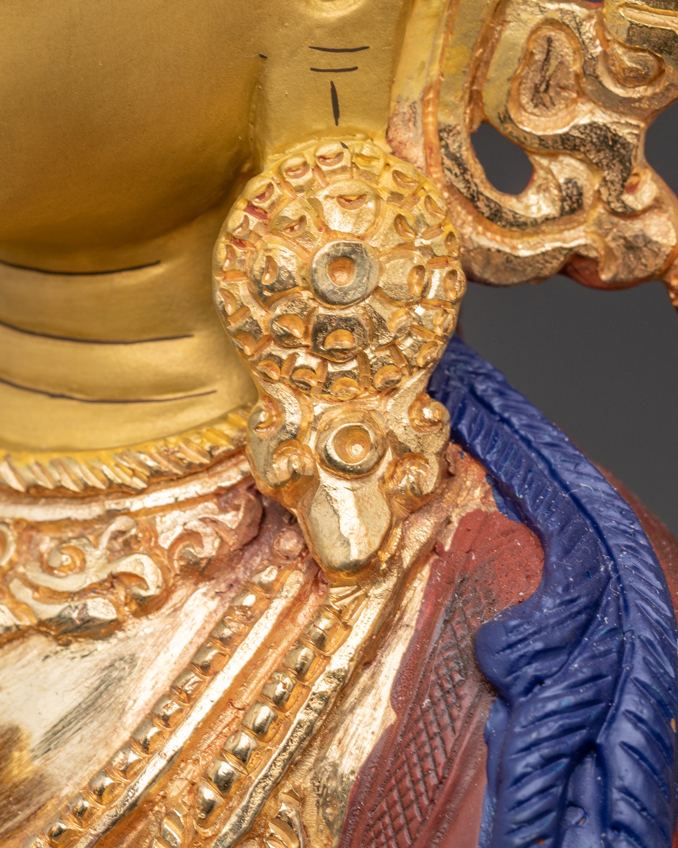 Handcrafted Nepalese Chenrezig Copper Statue | Symbol of Compassion