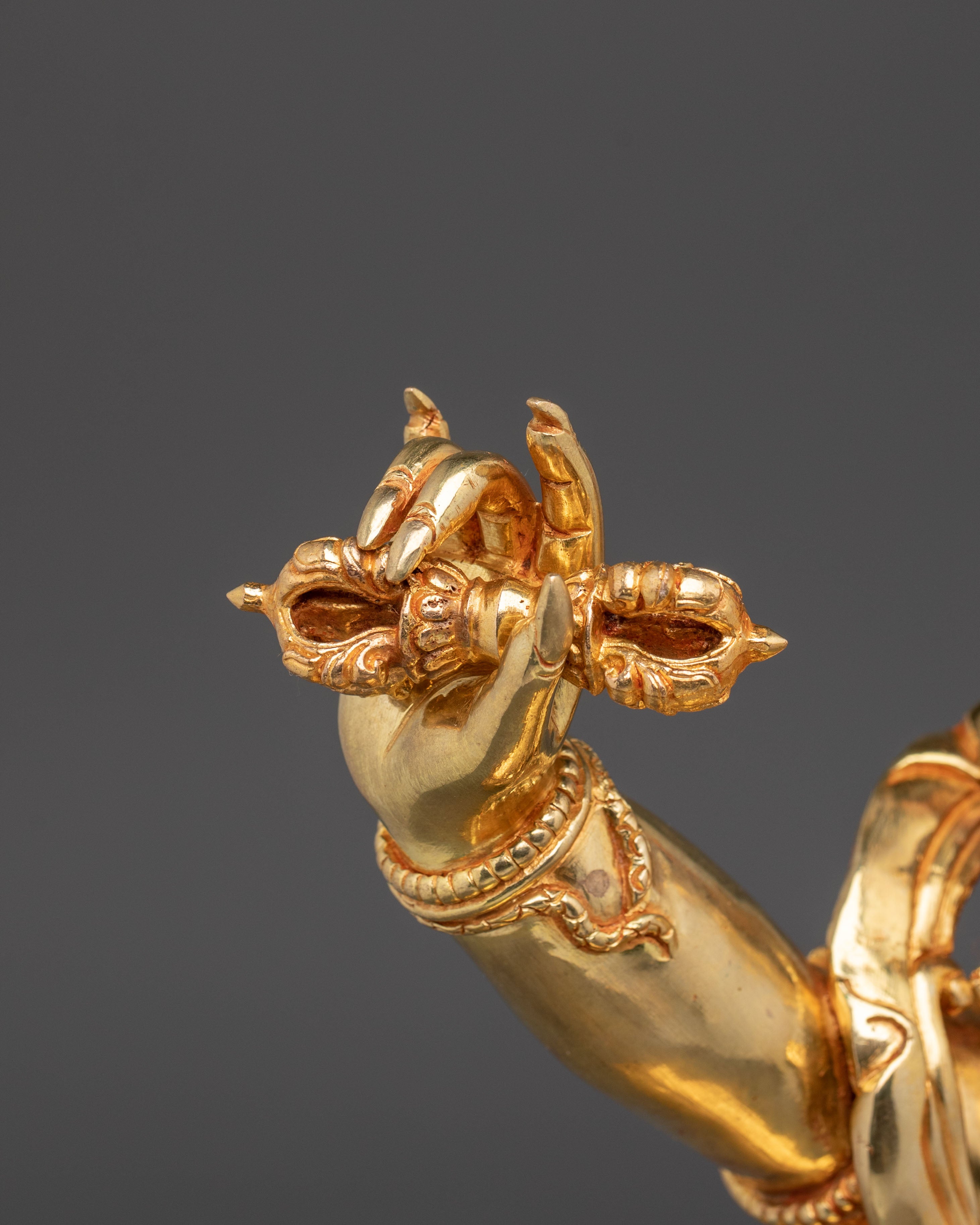 Vajrapani Vajra Holder Bodhisattva Statue | 24K Gold Glided