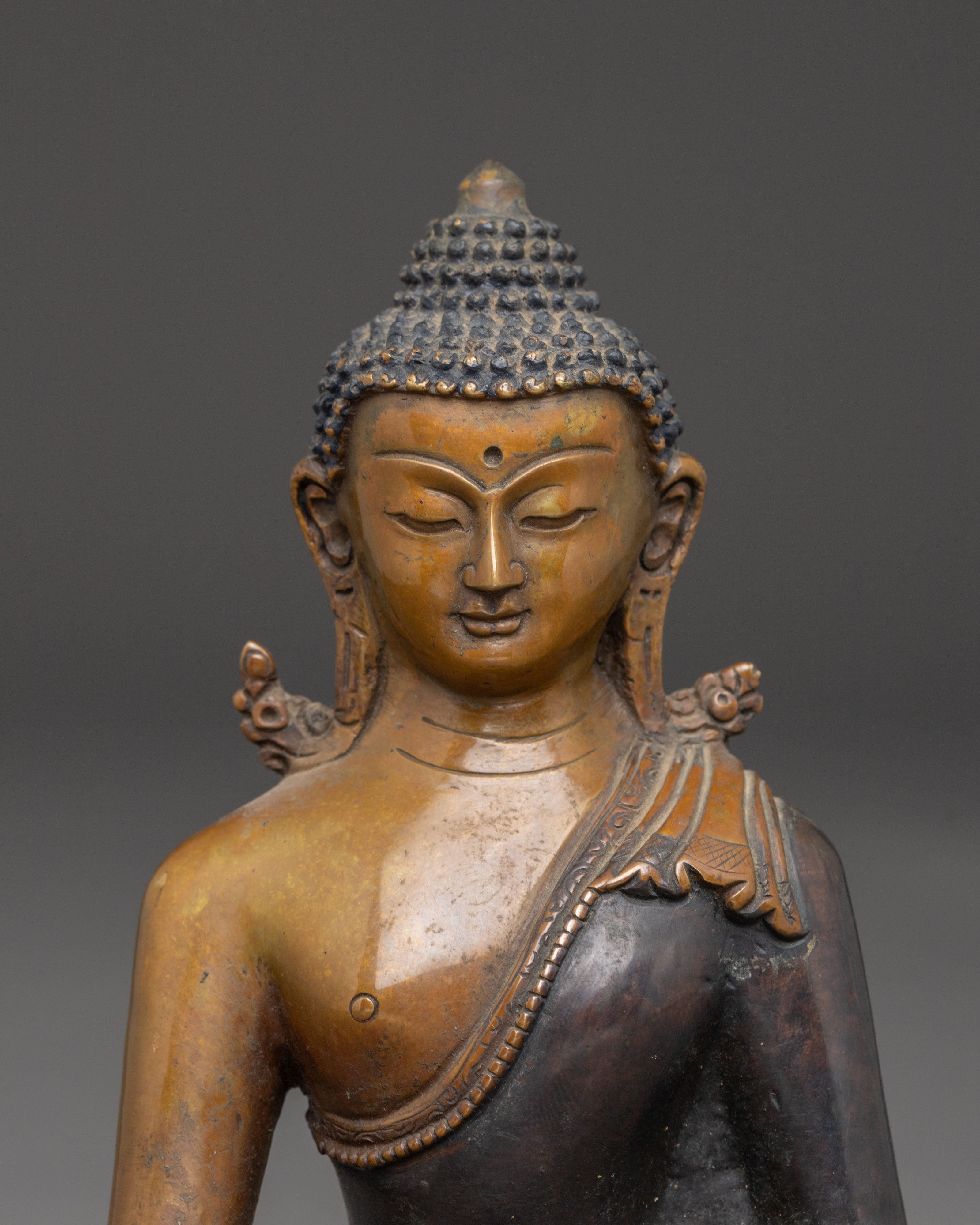 Handcrafted Amitabha Buddha Oxidized Statue | Pure Land Buddha