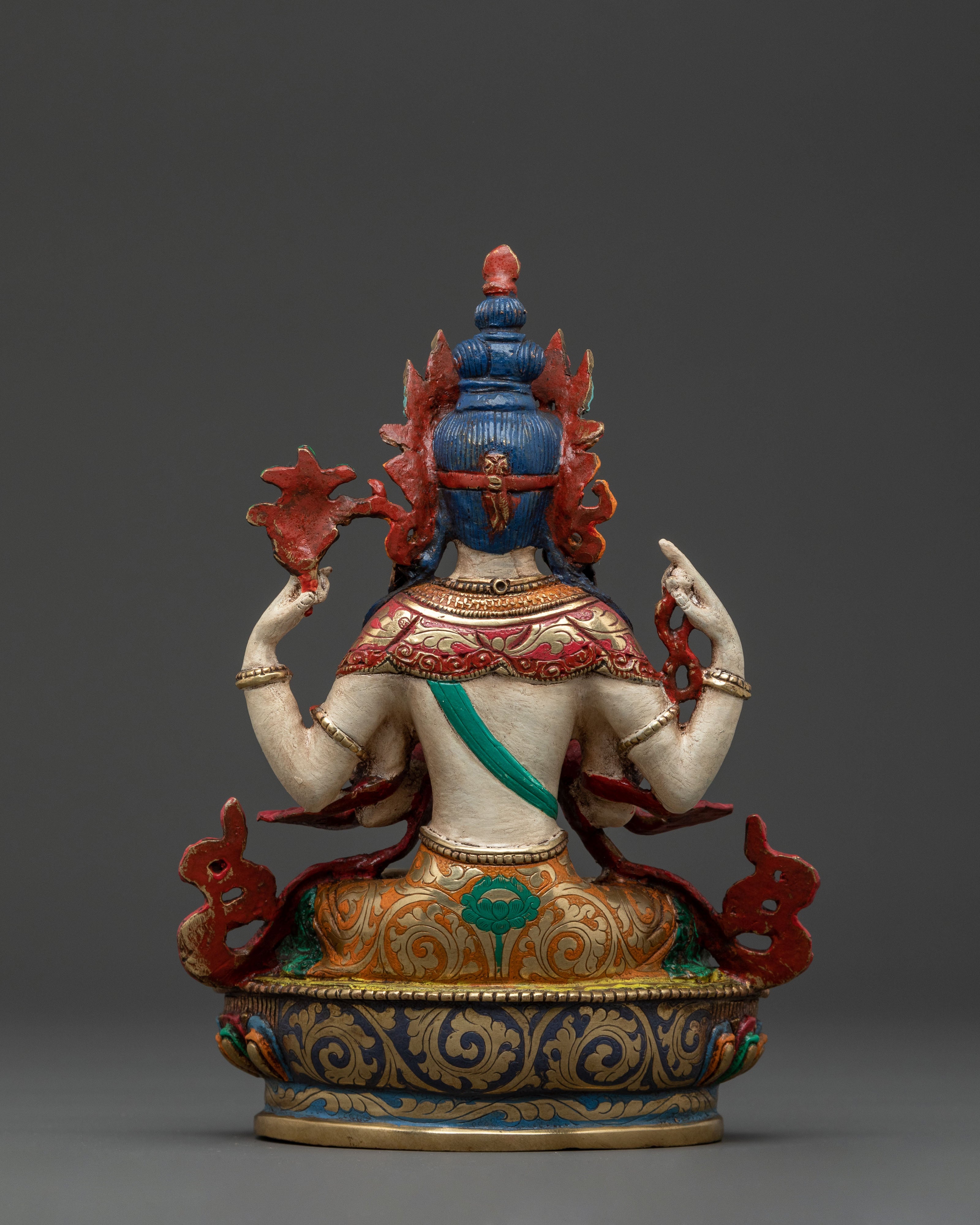 Enlightened Compassion Chenrezig Statue | Buddhist Decor