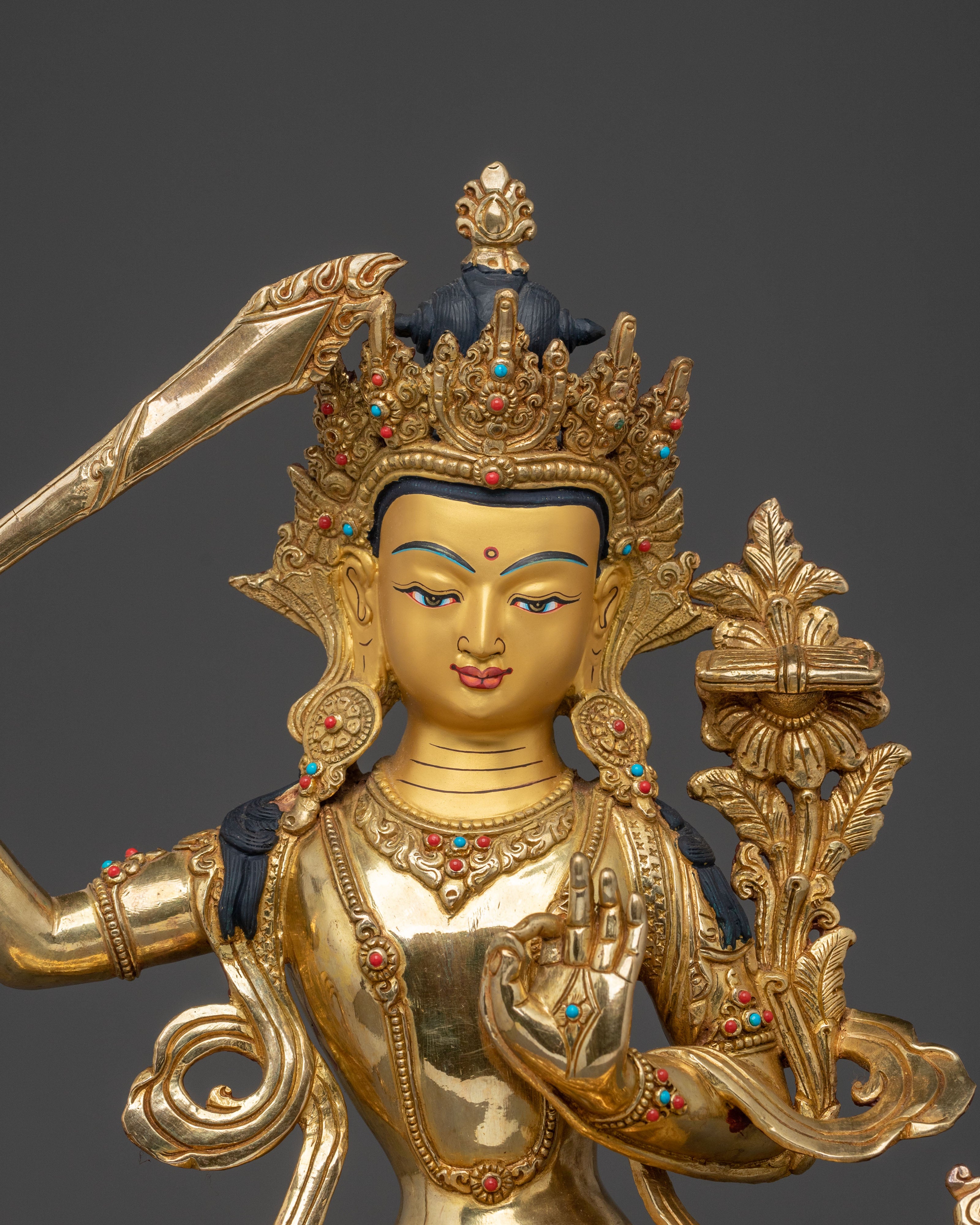 Manjushri Buddhist Sculpture | Symbol of Wisdom