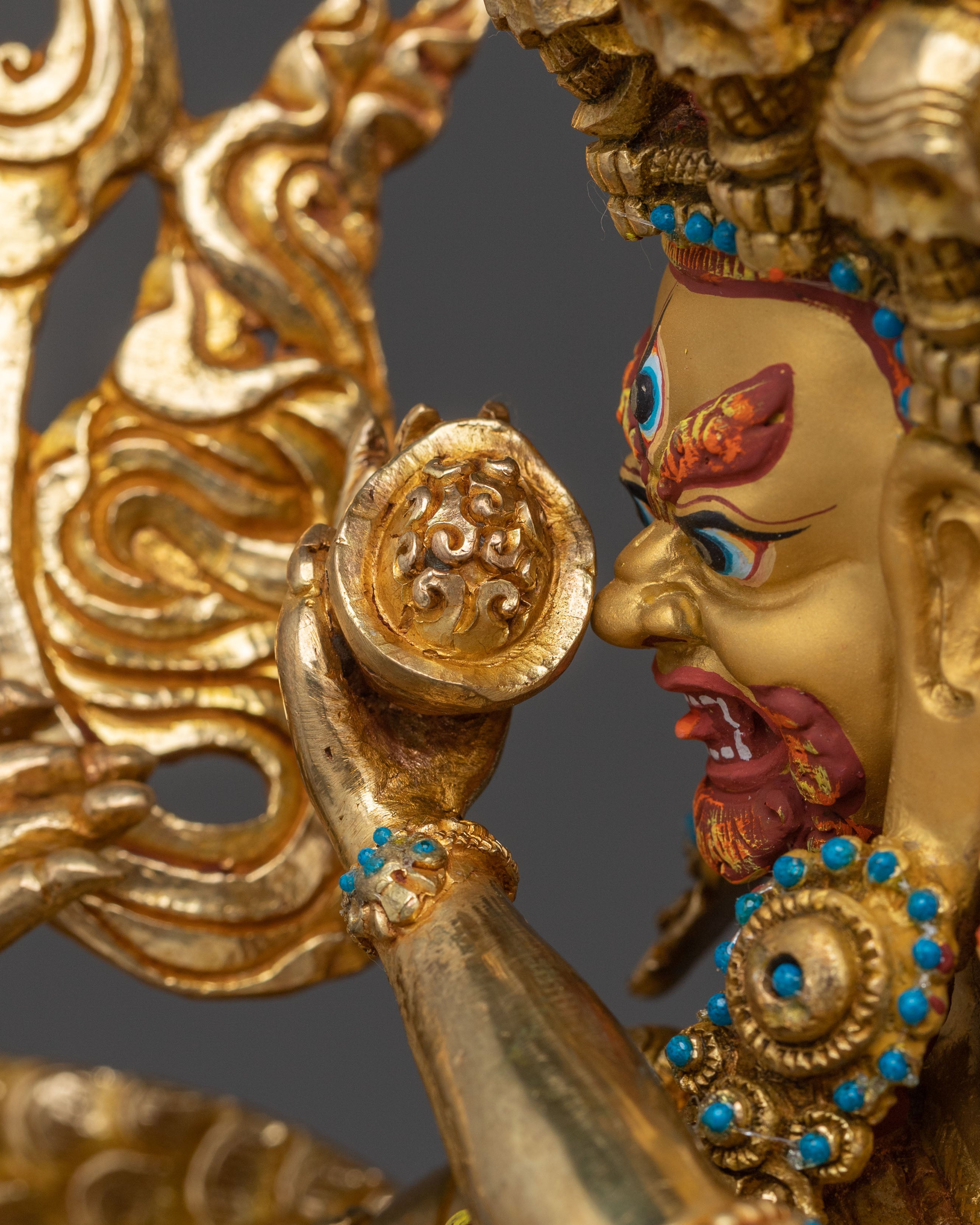 Hayagriva Wrathful Deity Statue | Handmade Tibetan Himalayan Altar