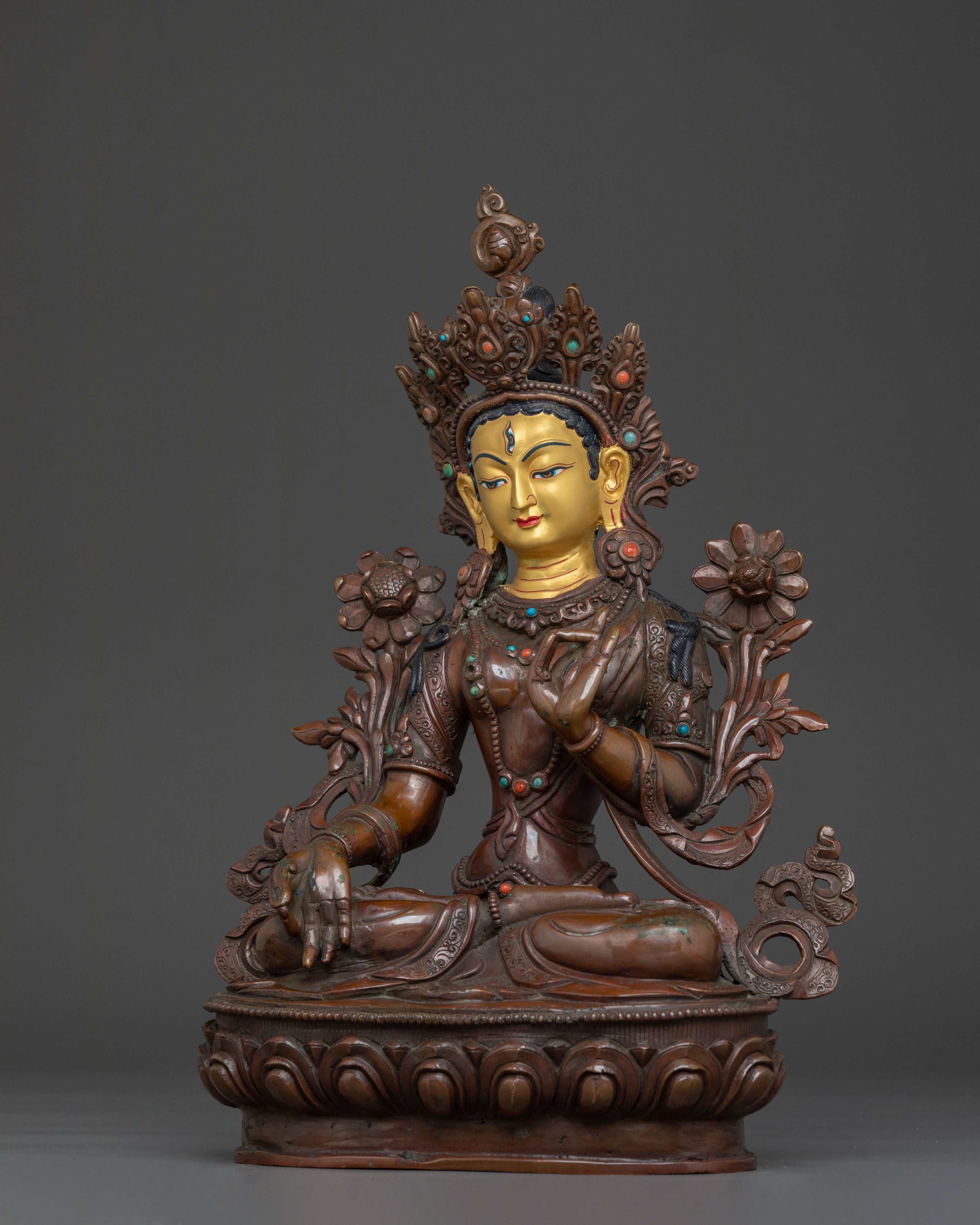 White Tara Sacred Statue | Divine Guardian