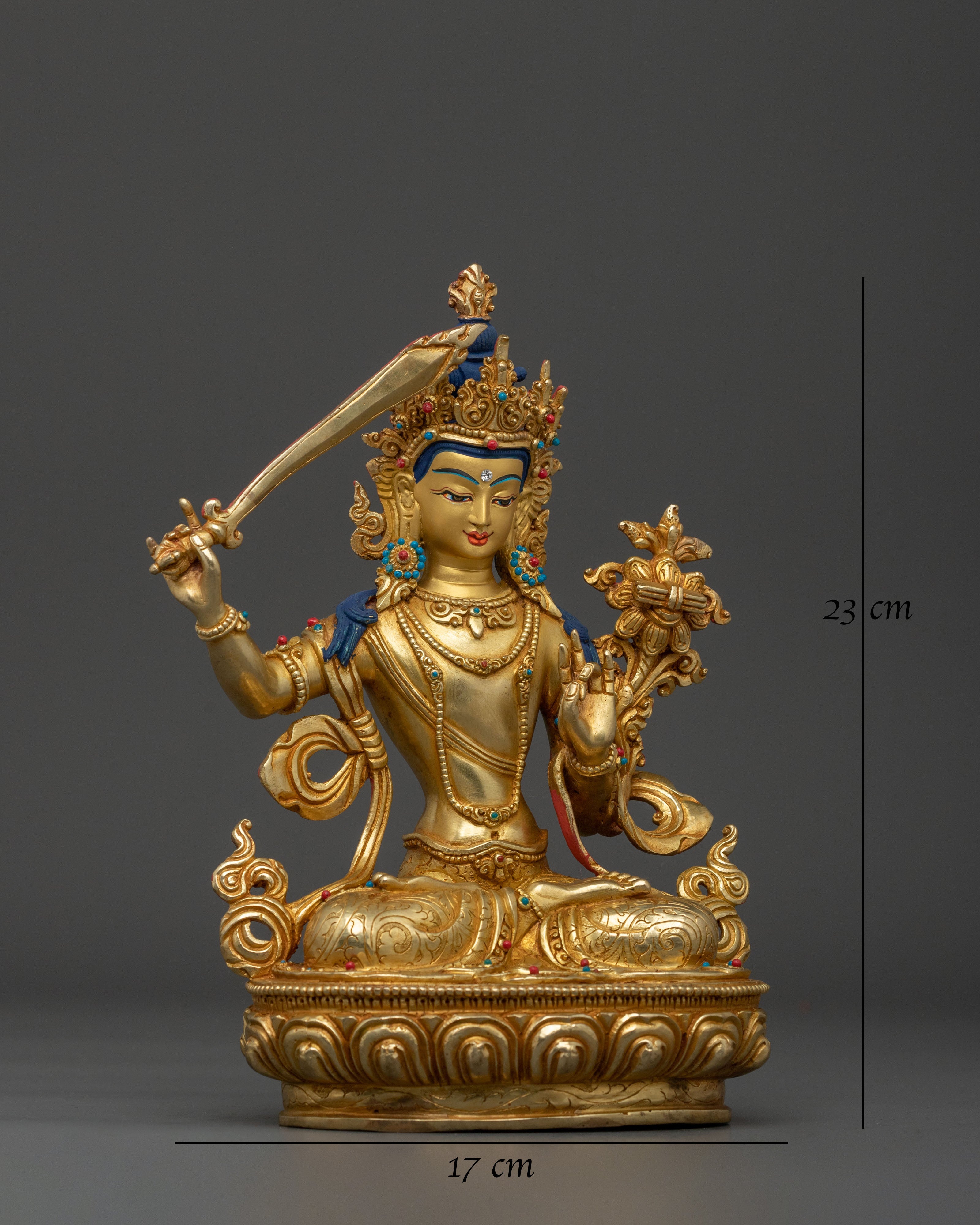 Manjushri Buddhist Statue | Made in Nepal