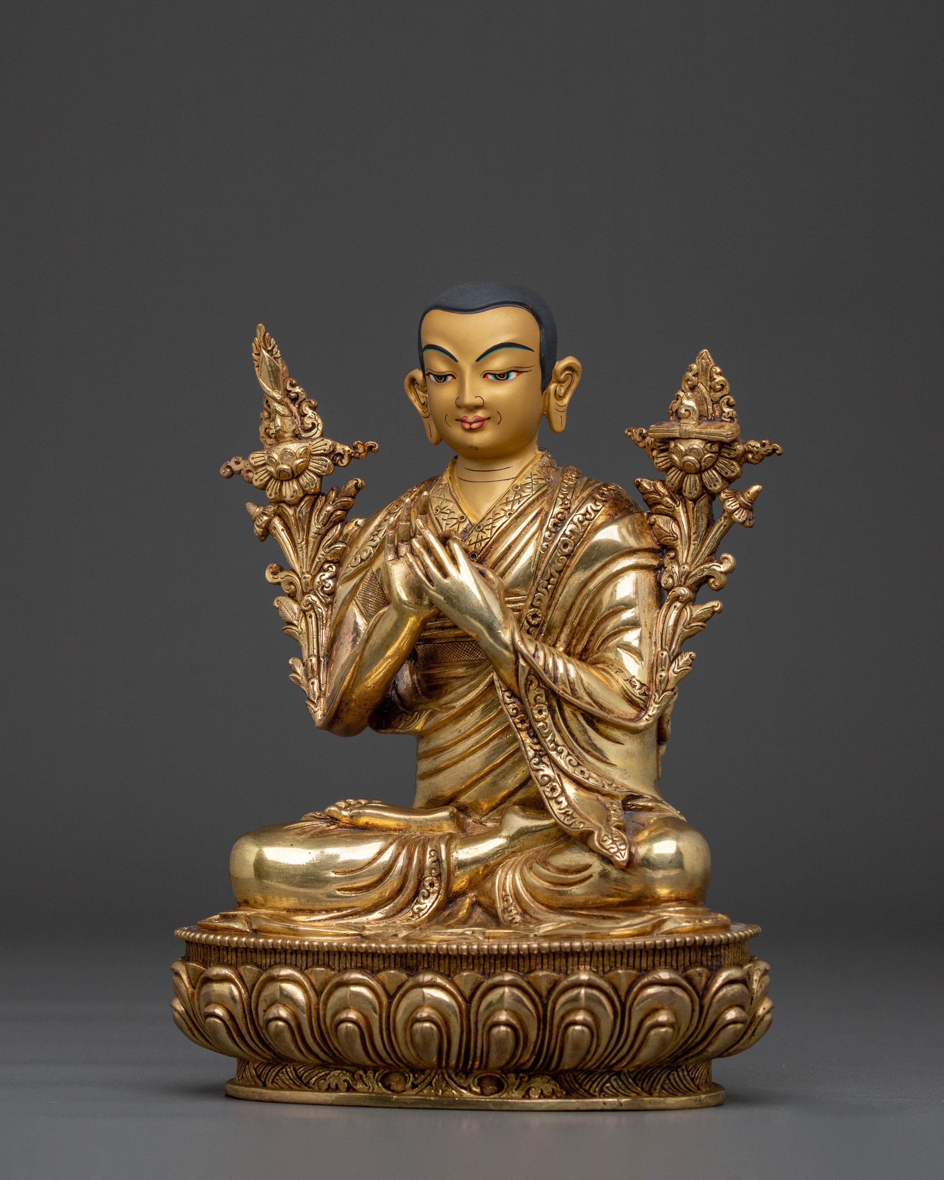 Tsongkhapa Divine Sculpture with Disciples | Symbol of Wisdom