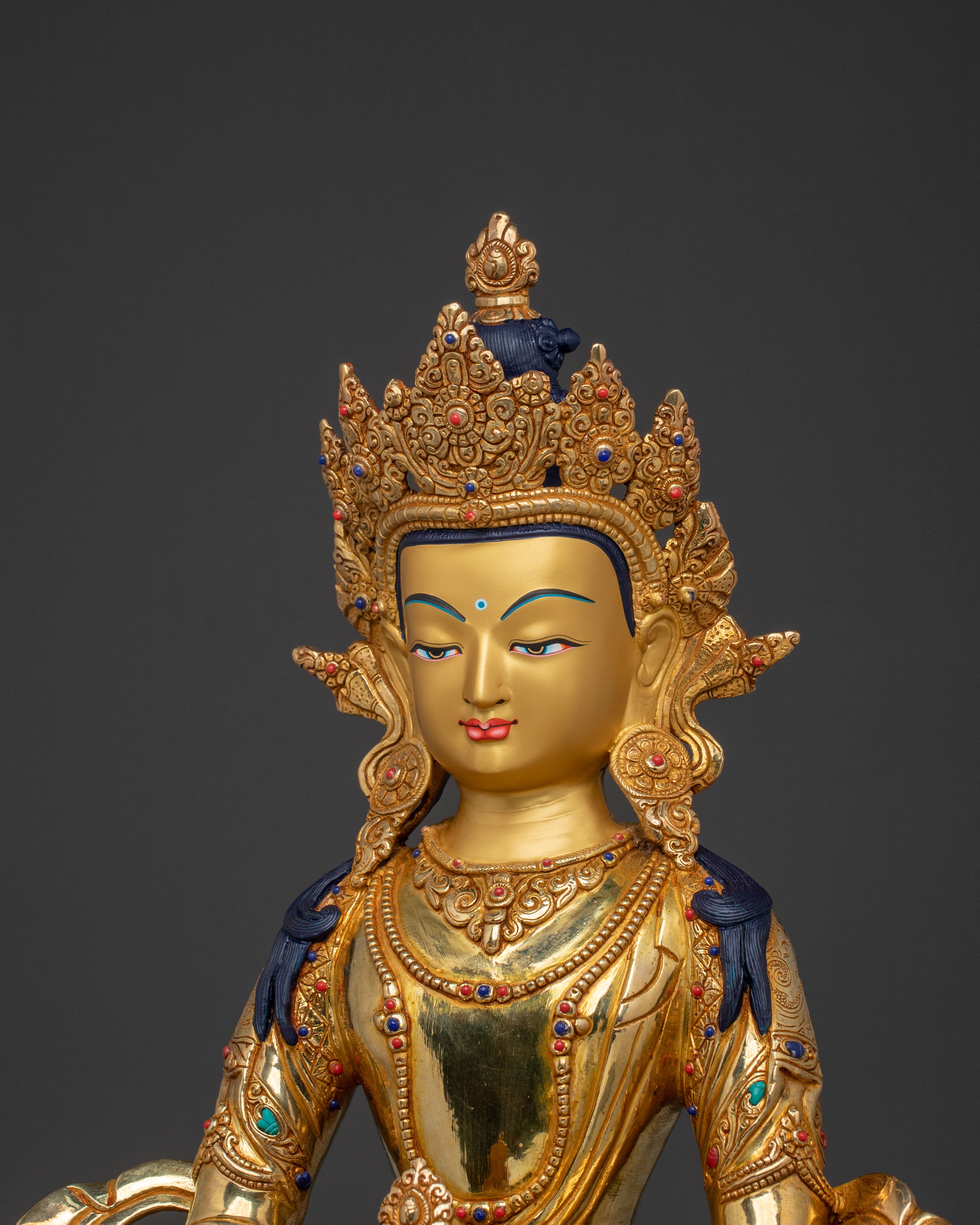Sacred Tibetan Amitayus Statue | Long Life Deity