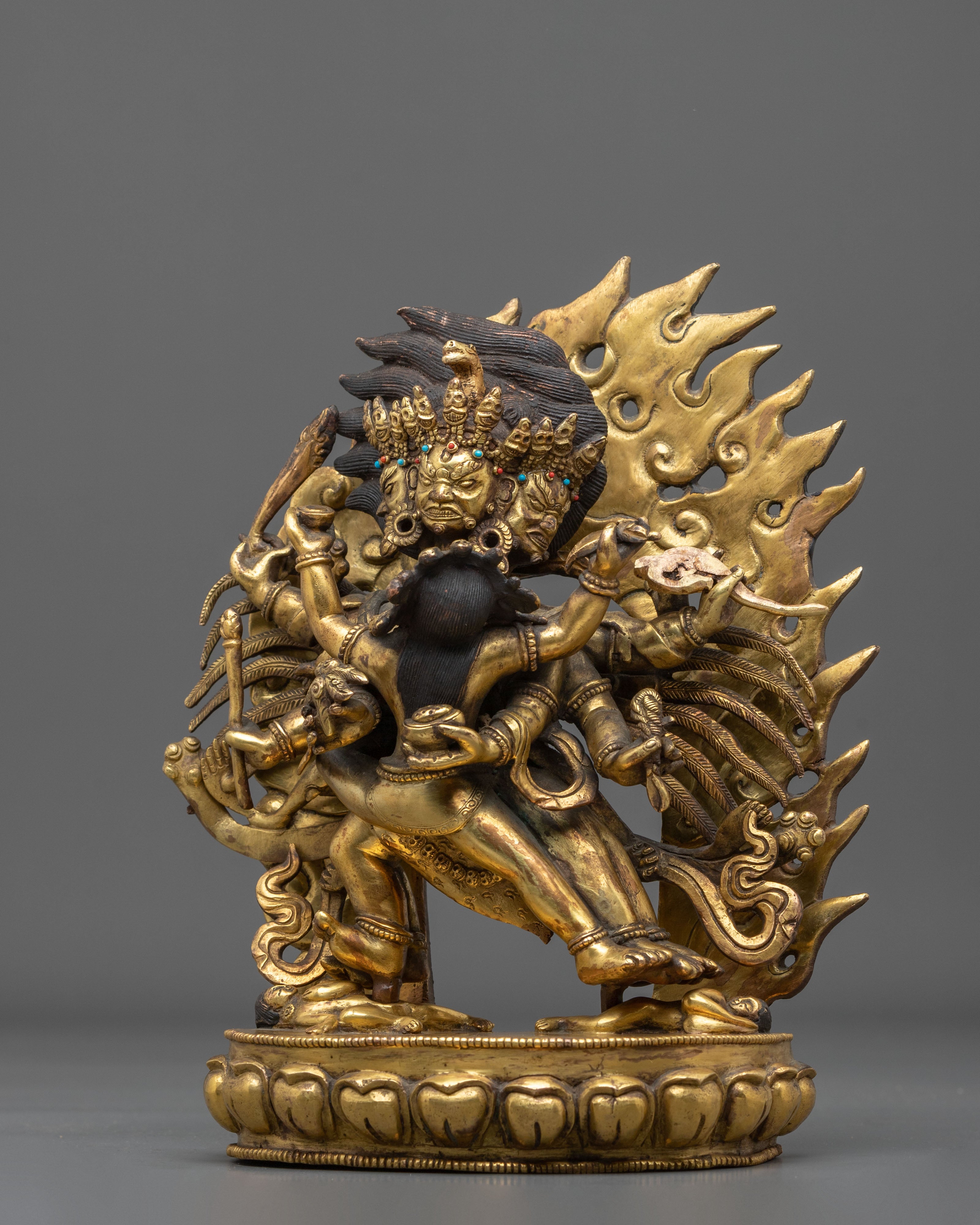 Hayagriva Acrylic Painted Statue | Handcrafted Figurine