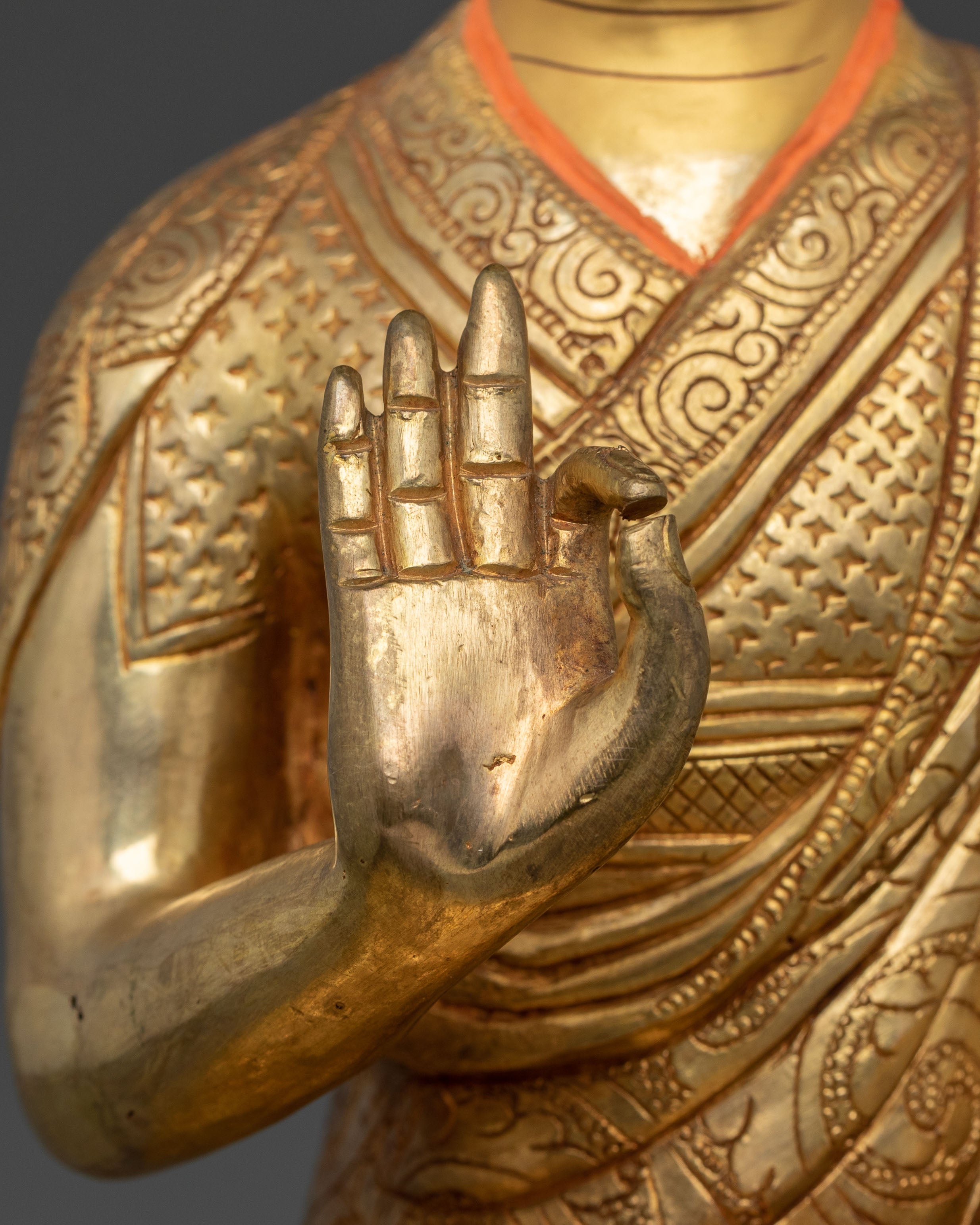 Spiritual Figurine of Tsongkhapa with Disciples | Sacred Statue