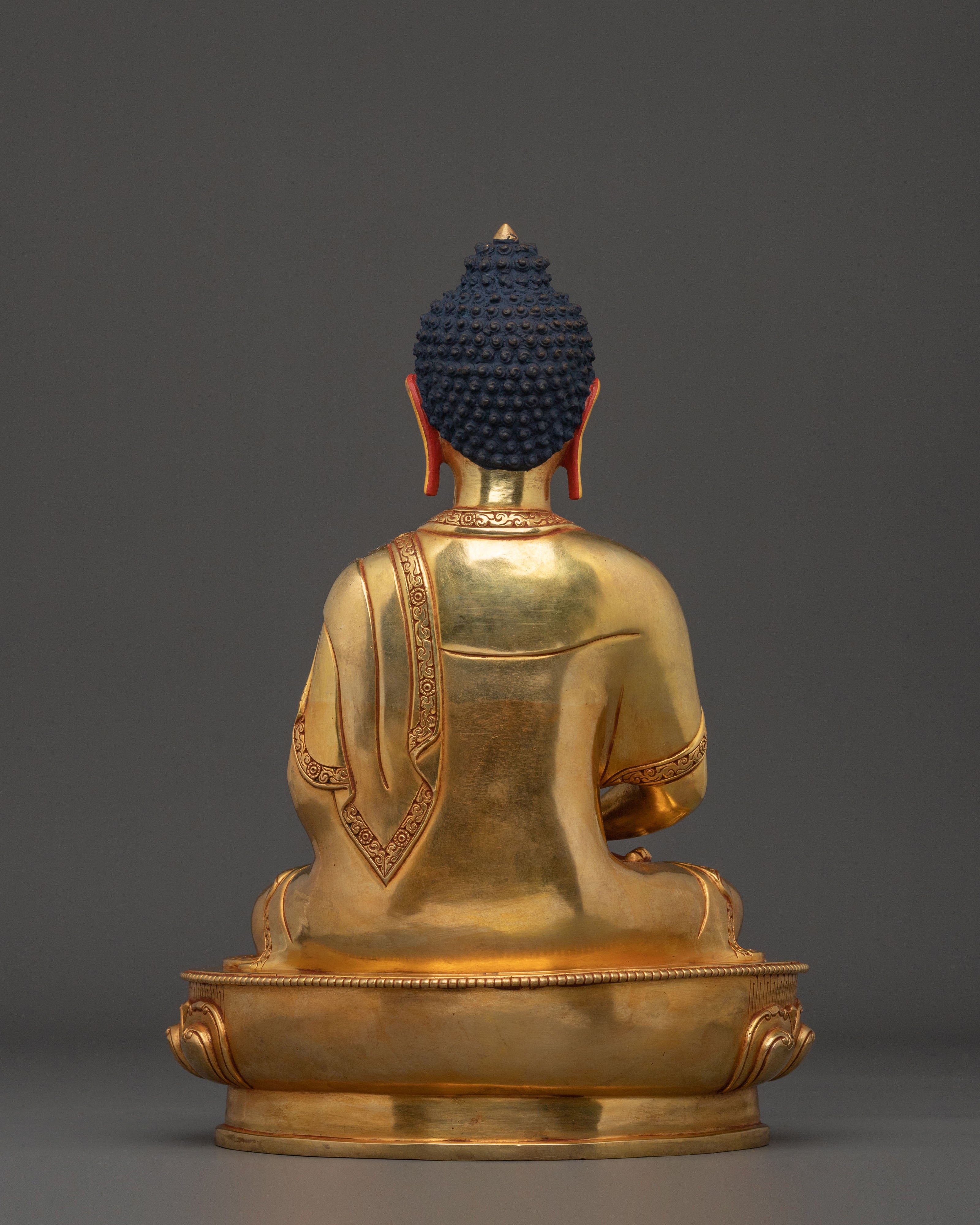 Hand Carved Amitabha Buddha Sacred Statue | Symbol of Infinite Light