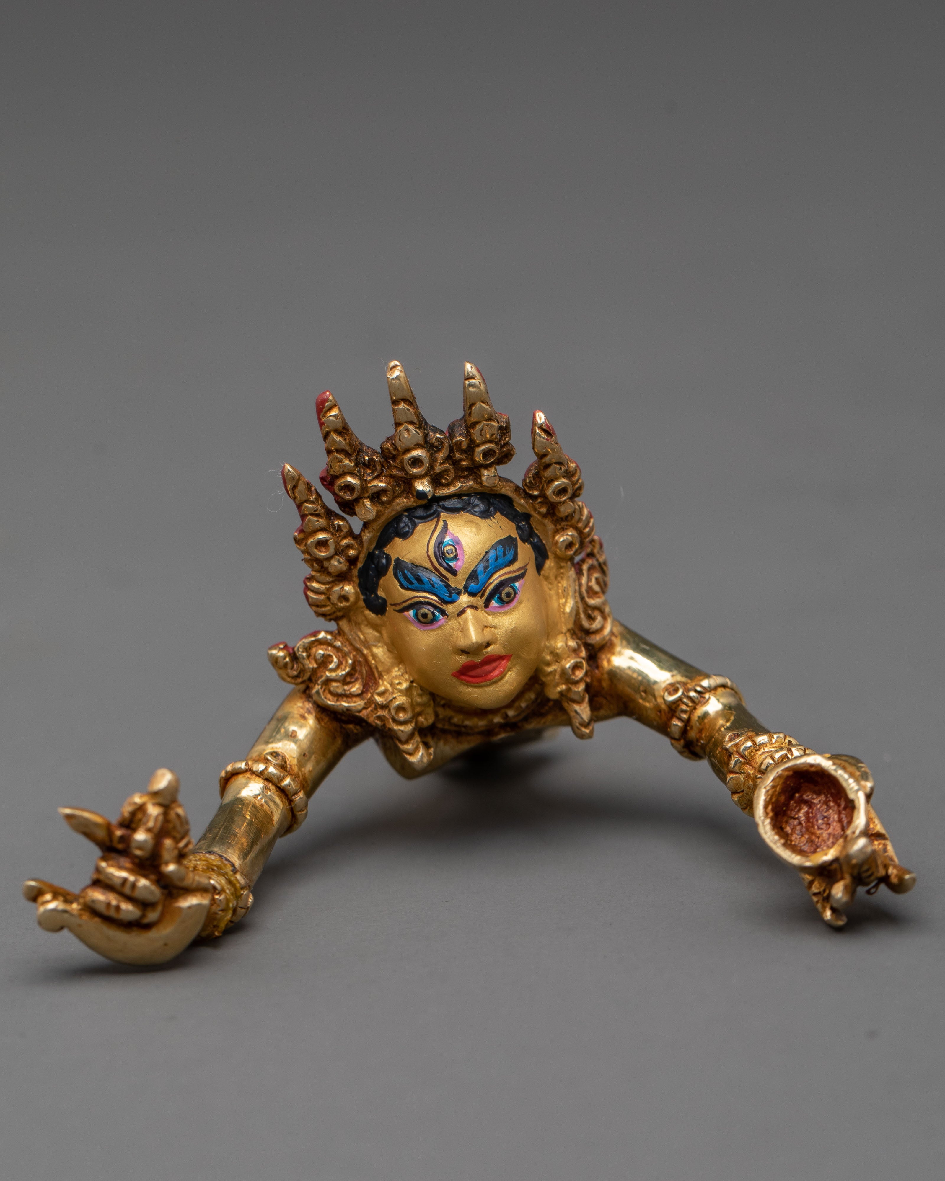 Chakrasamvara Statue | 24K Gold Gilded Deity