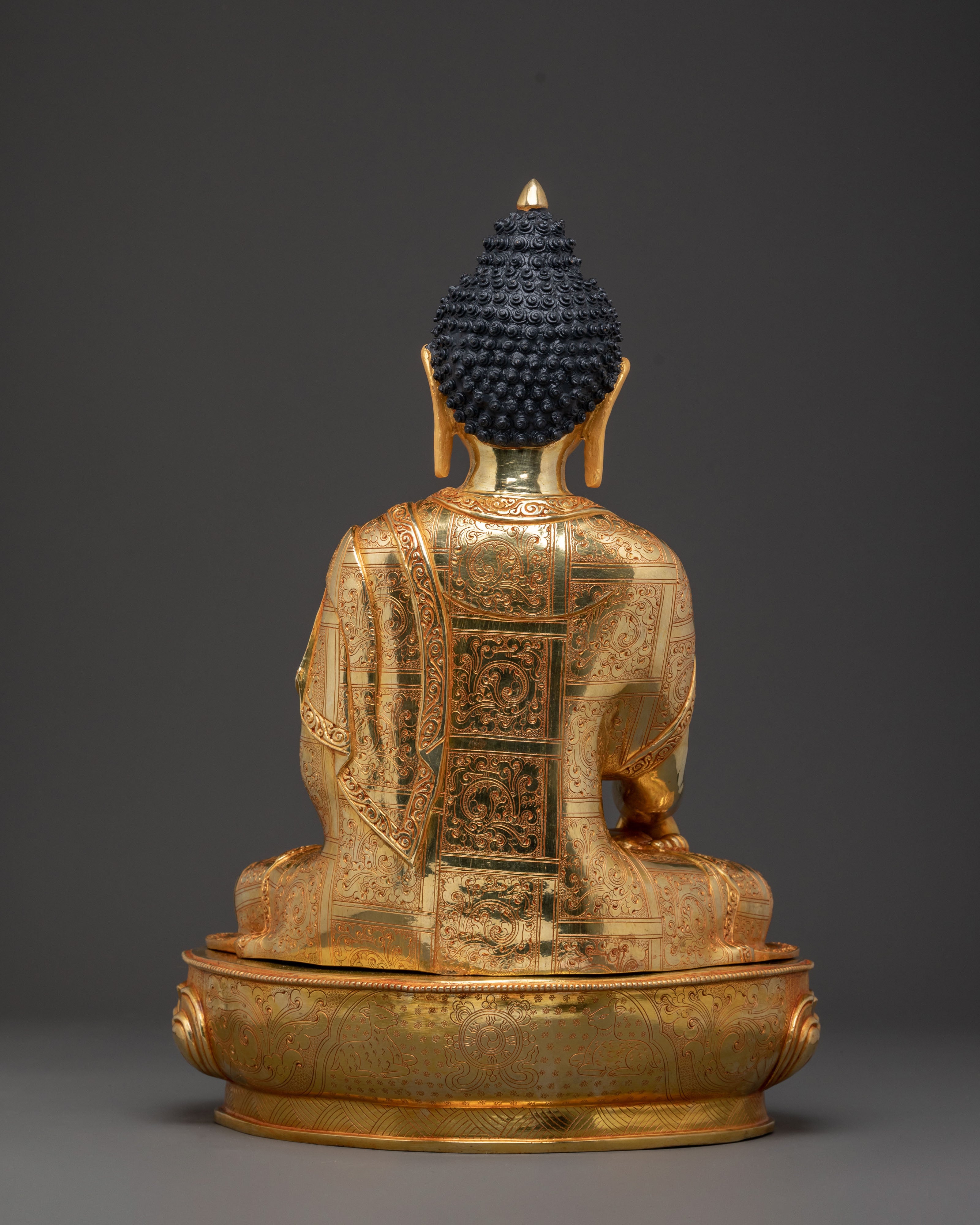 Shakyamuni Buddha Statue | 24K Gold Gilded Icon