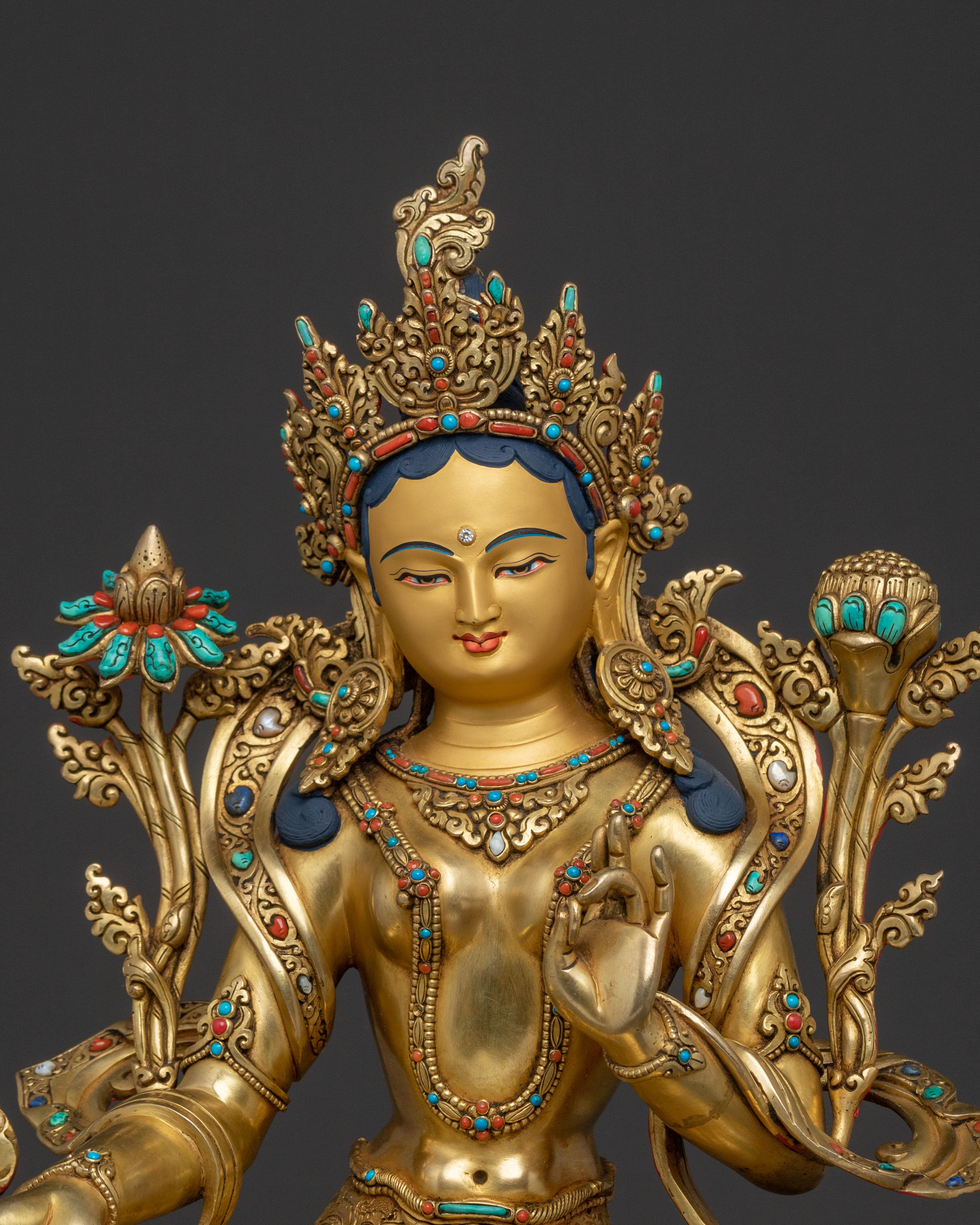 Green Tara Compassionate Statue | Protector of Life