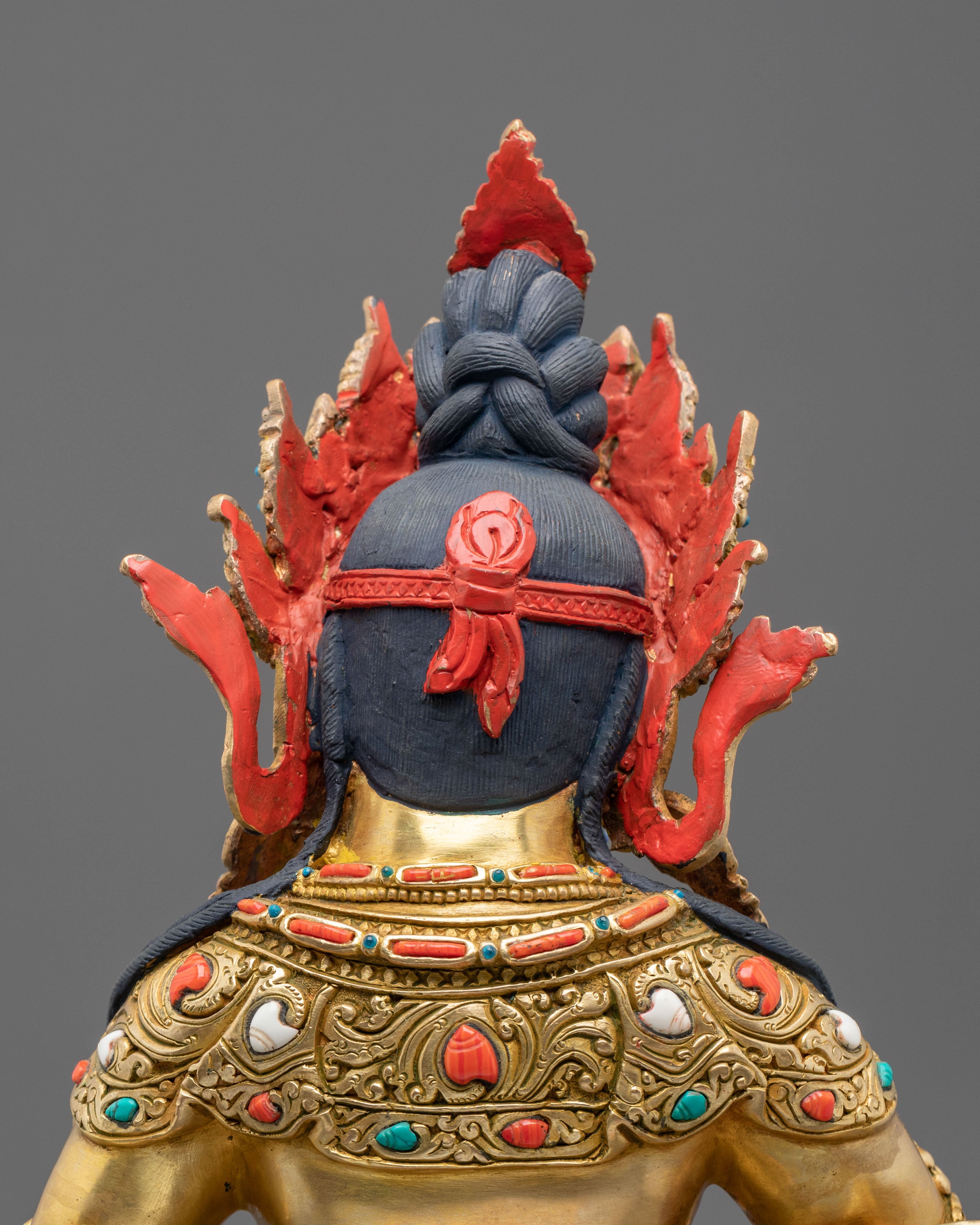 Tibetan Deity Dzambhala Copper Sculpture | Home Decor
