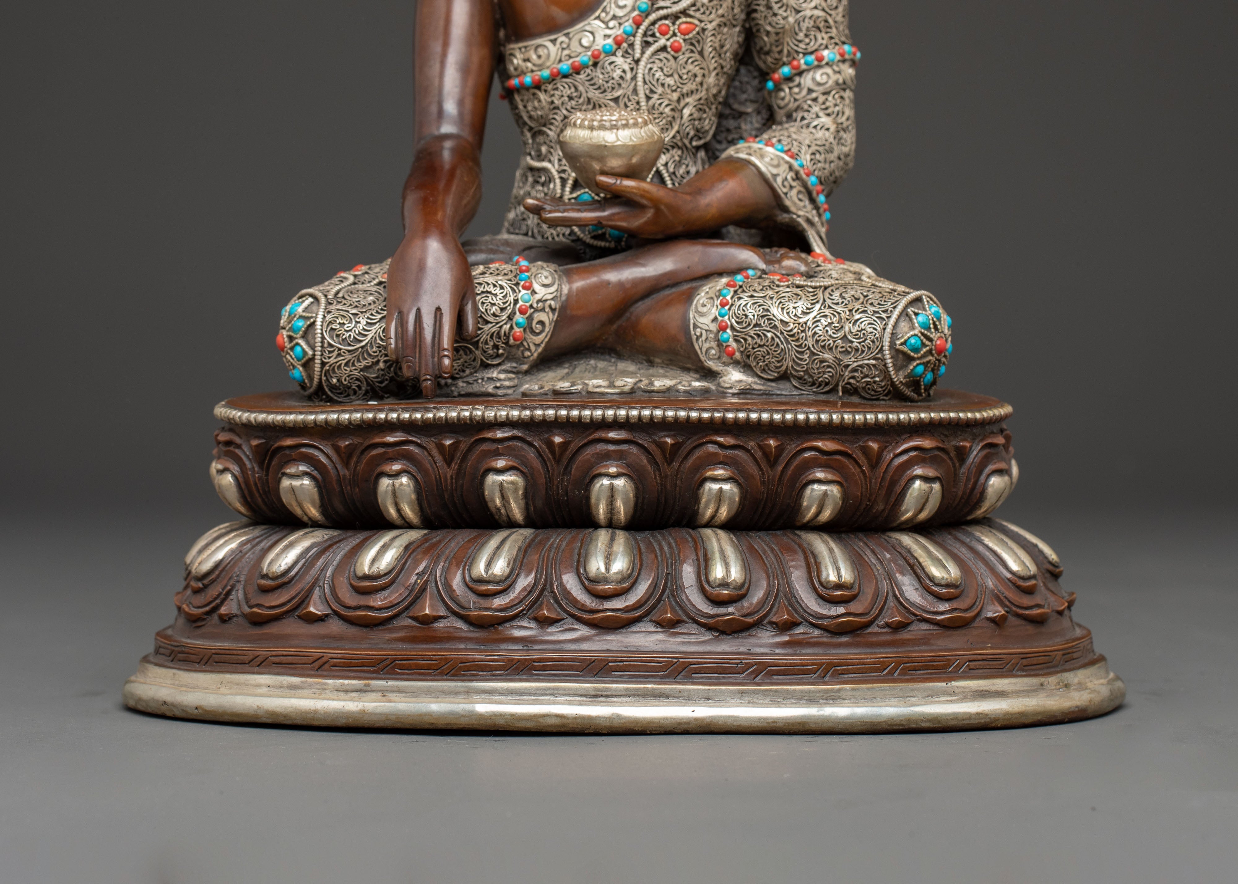 Himalayan Copper Statue of Buddha Shakyamuni | The Enlightened One