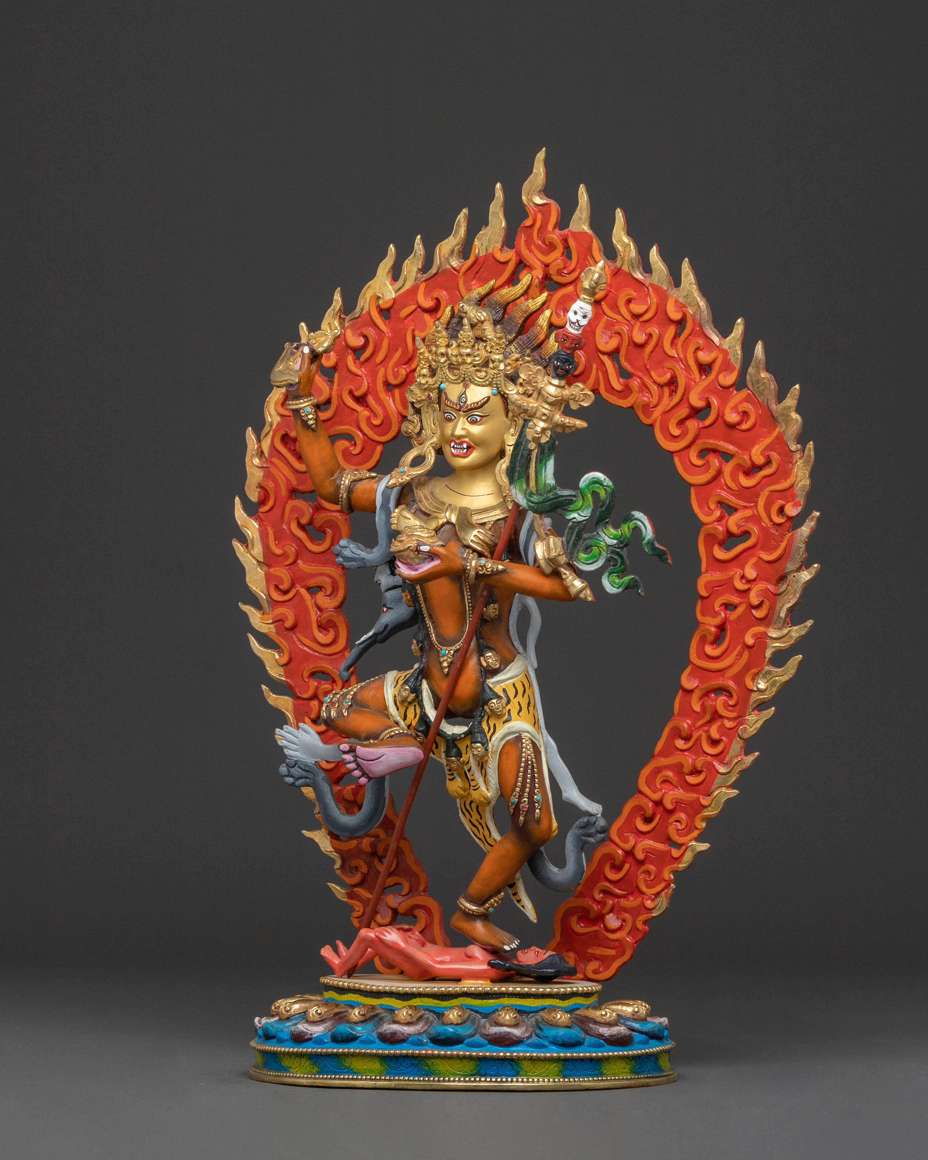 Troma Nagmo Fierce Statue | Black Wrathful Mother