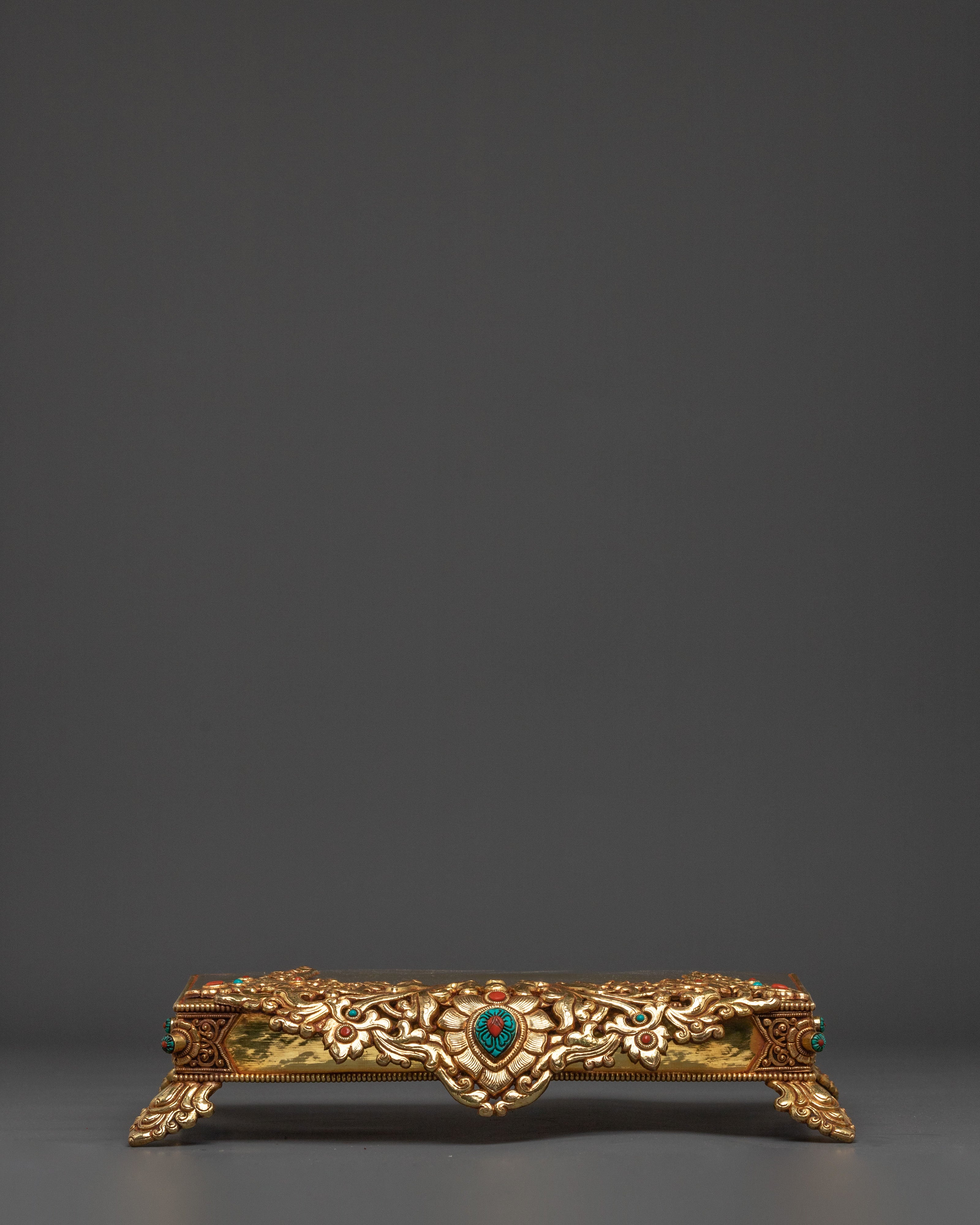 Exquisite 24K Gold Gilded Handcrafted Sacred Throne