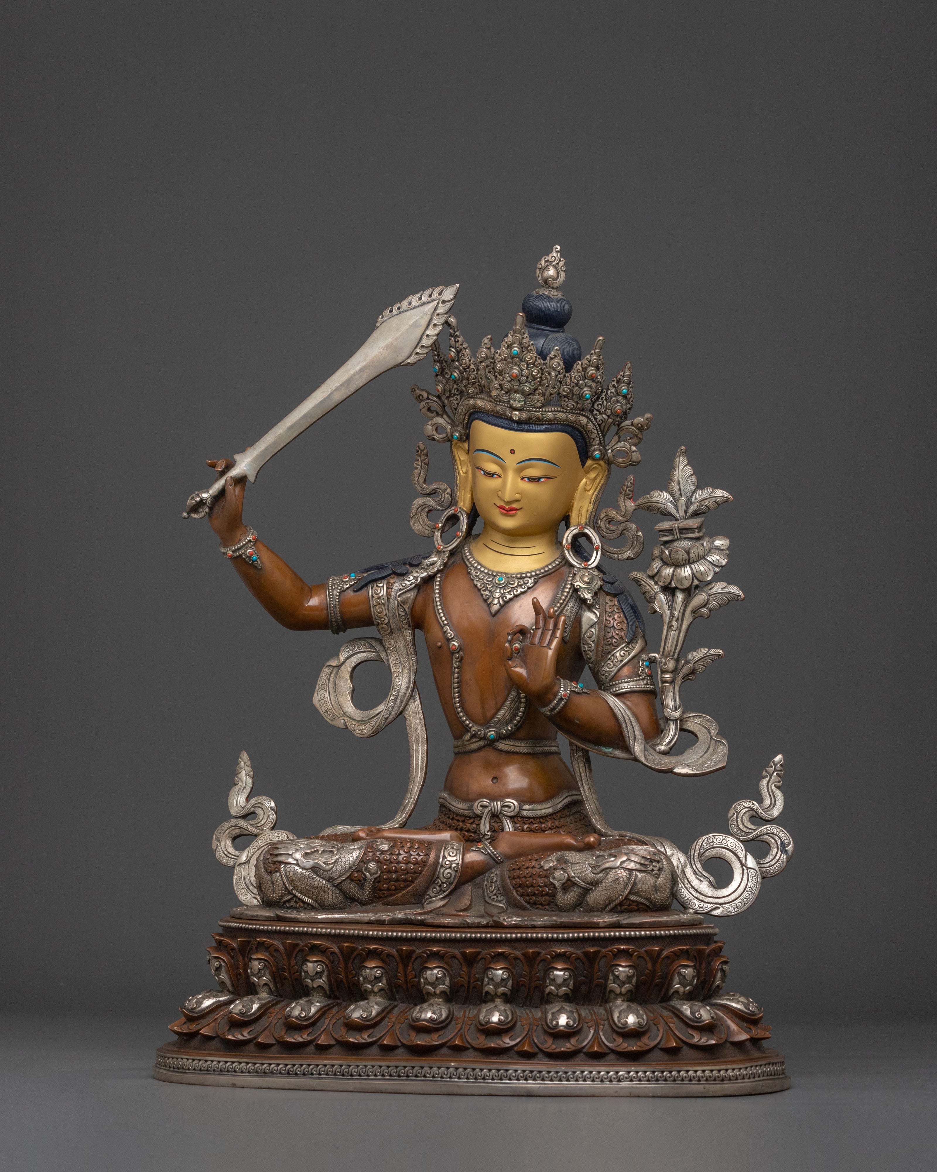 Tibetan Manjushri Statue: Symbol of Wisdom
