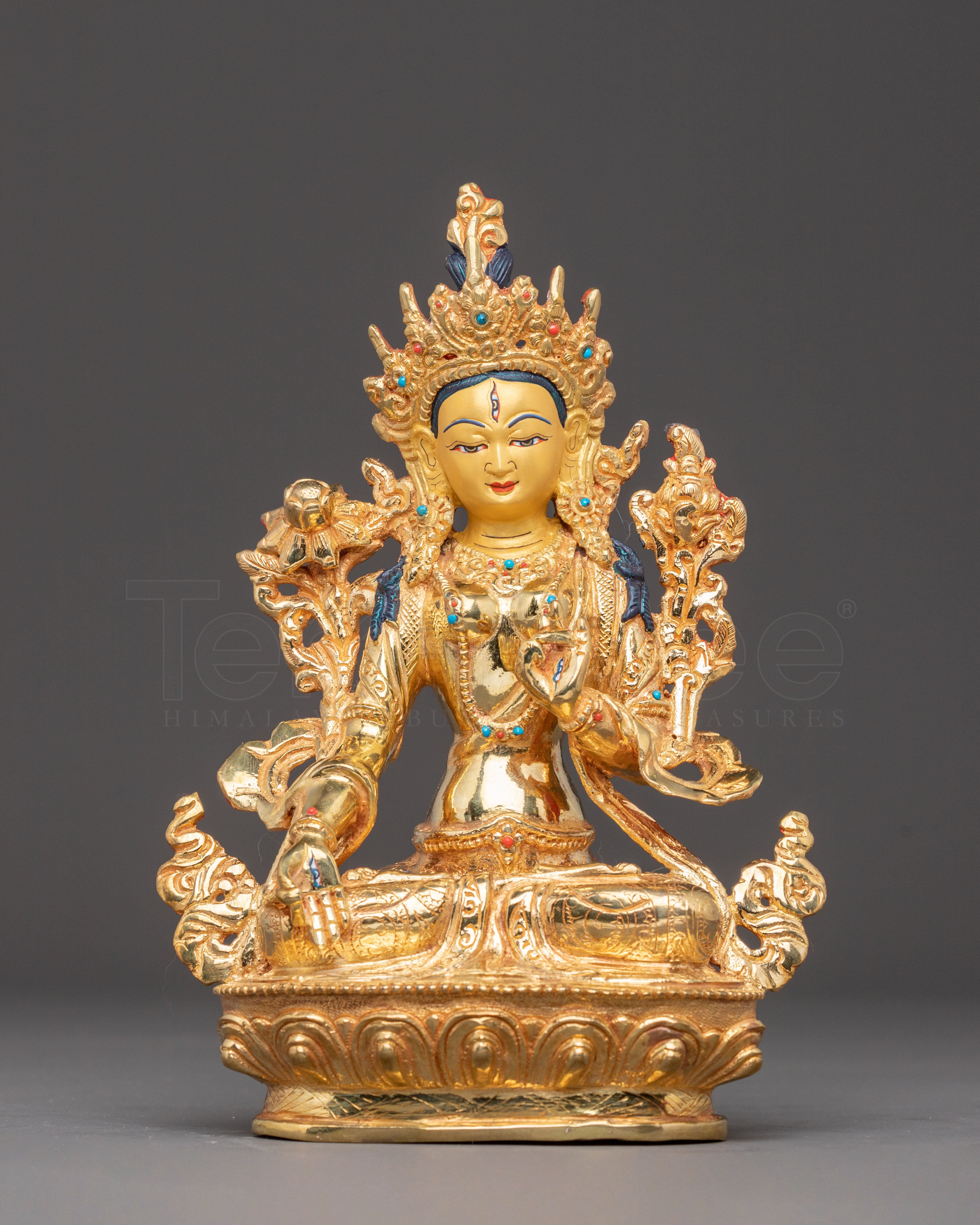 White Tara Statue: Goddess of Healing