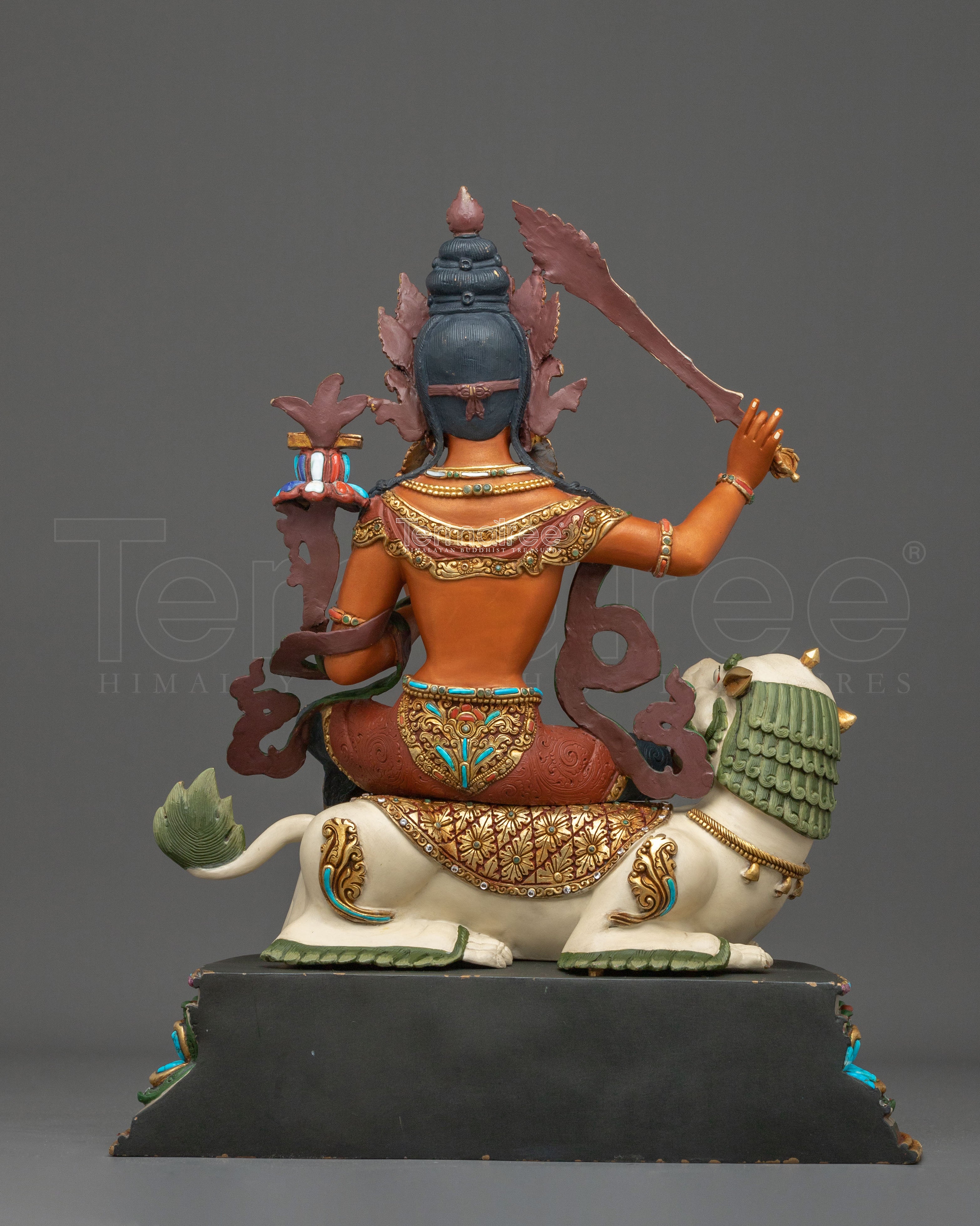 Simhanada Manjushri Bodhisattva of Wisdom Statue