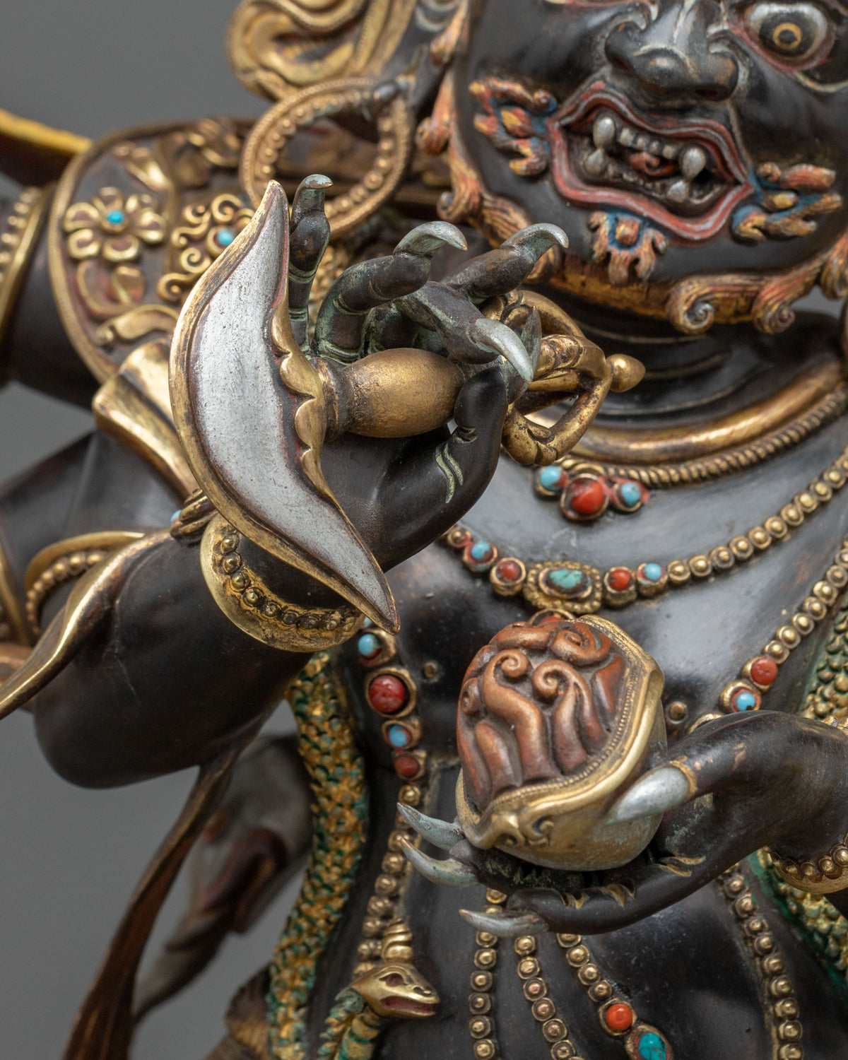 Six-Armed Mahakala Statue of Protection | Wrathful Deity