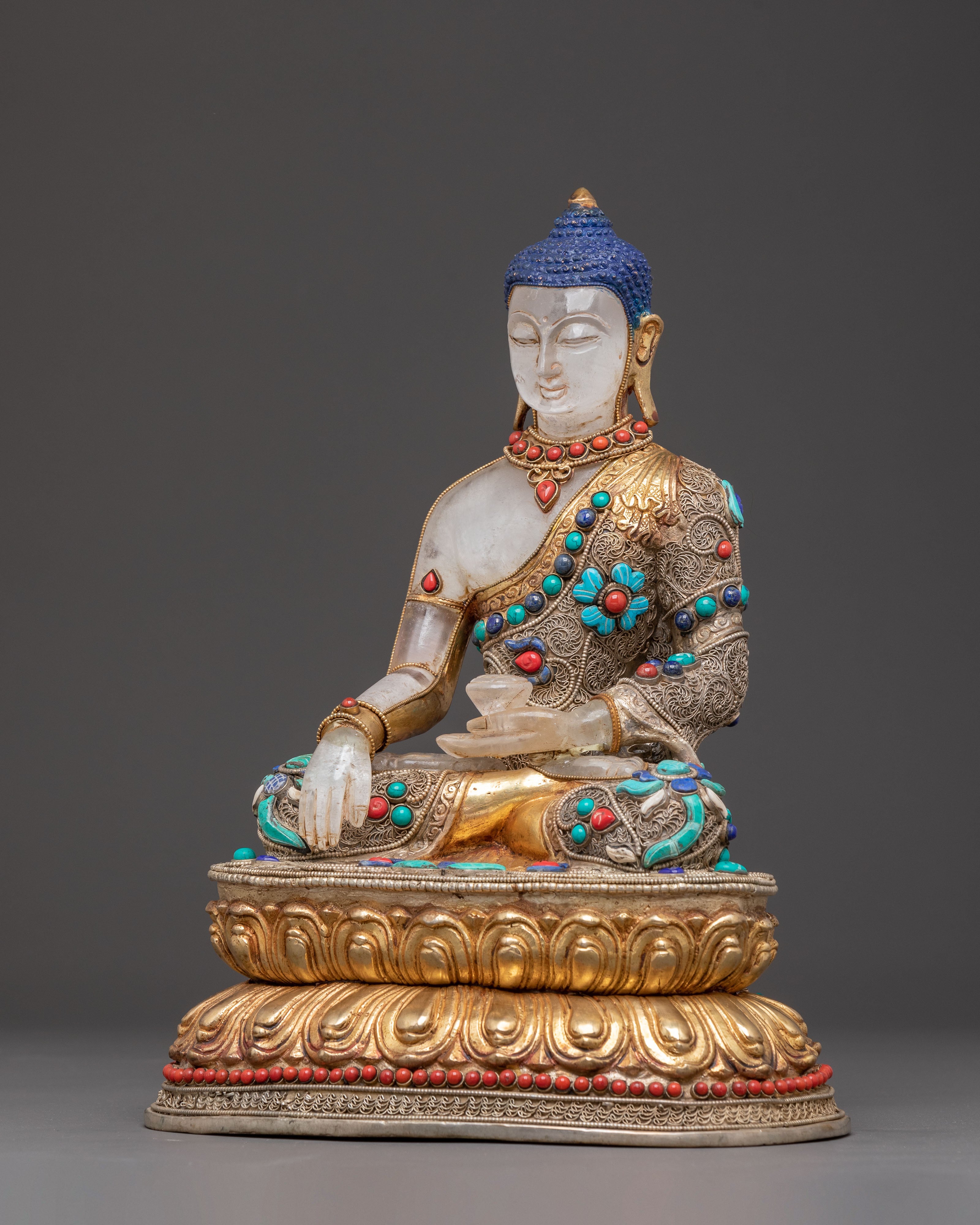 Crystal Shakyamuni Buddha Statue | Historical Buddha