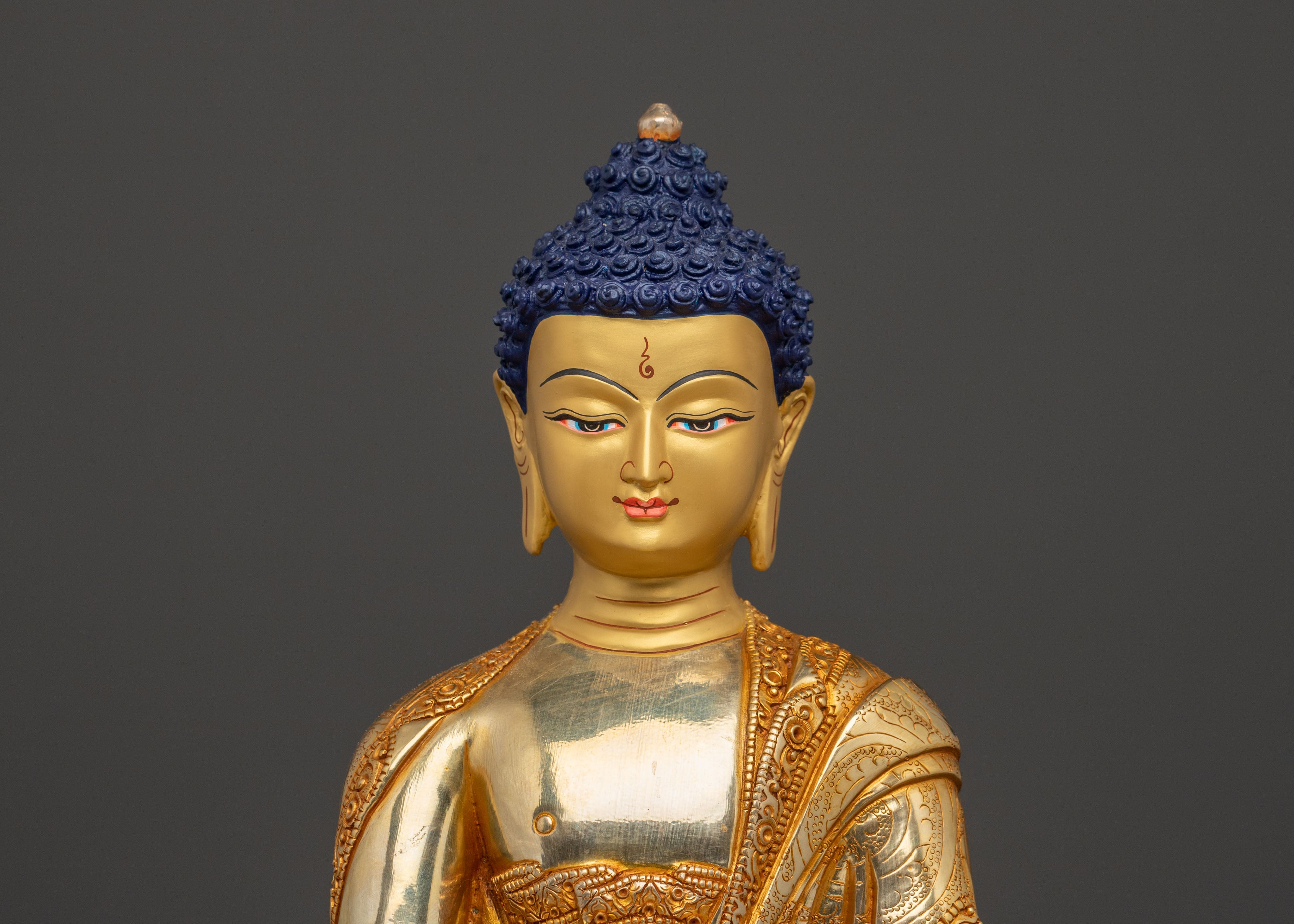 Healing Buddha Medicine Buddha Statue | 24K Gold Gilded Copper