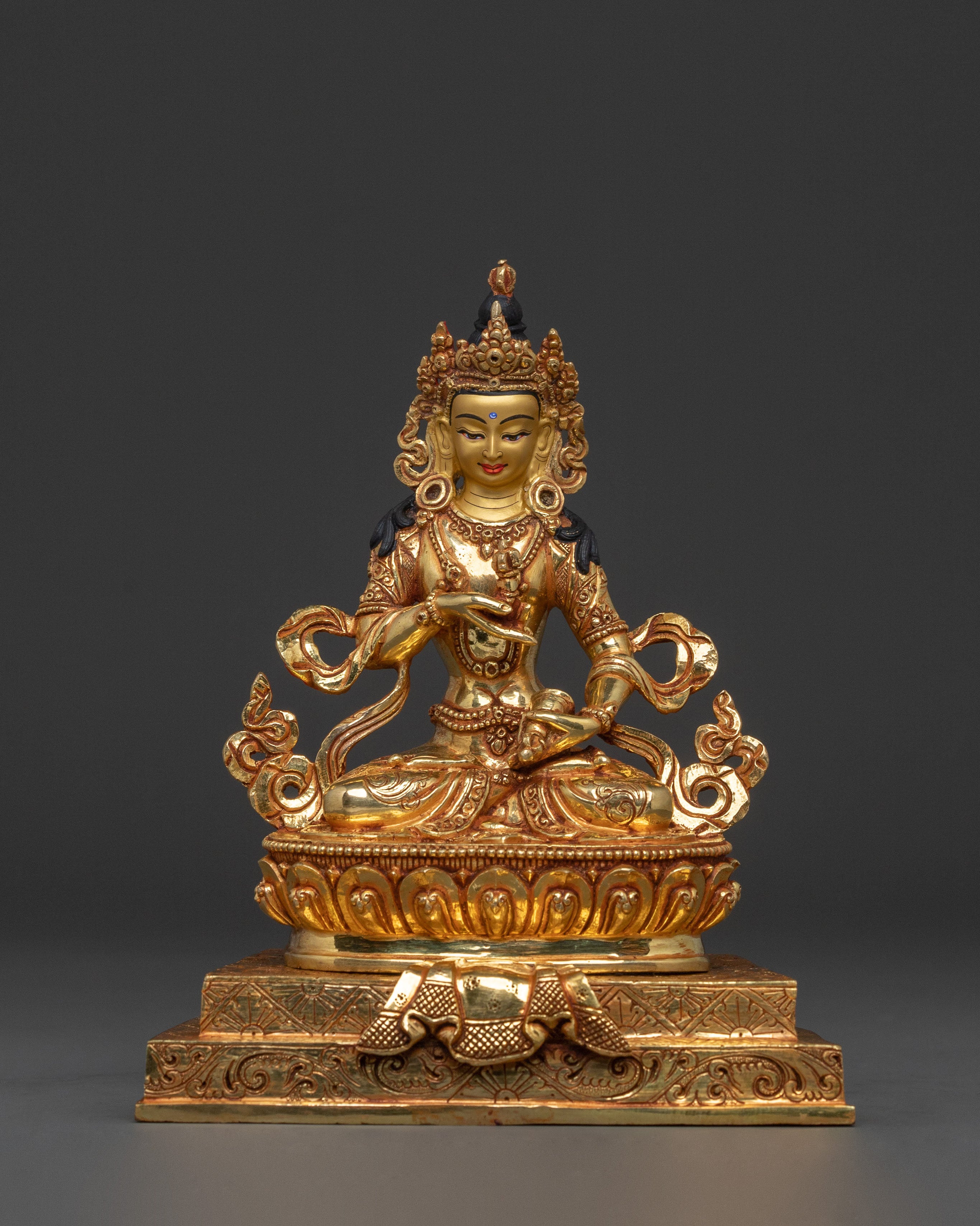 Statue of Vajrasattva Seated on Throne | Symbol of Purification