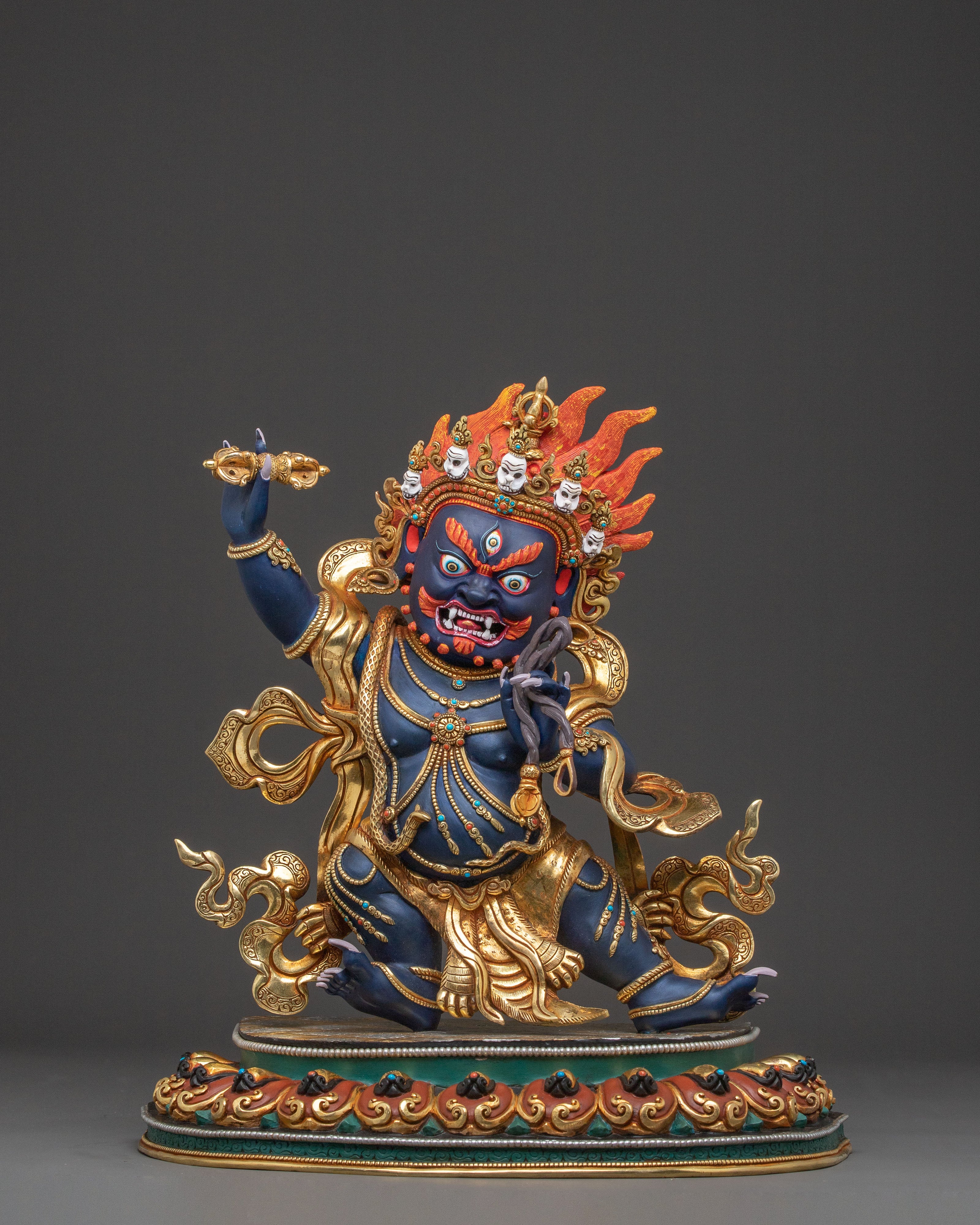 Divine Vajrapani Statue | Powerful Tibetan Guardian Deity