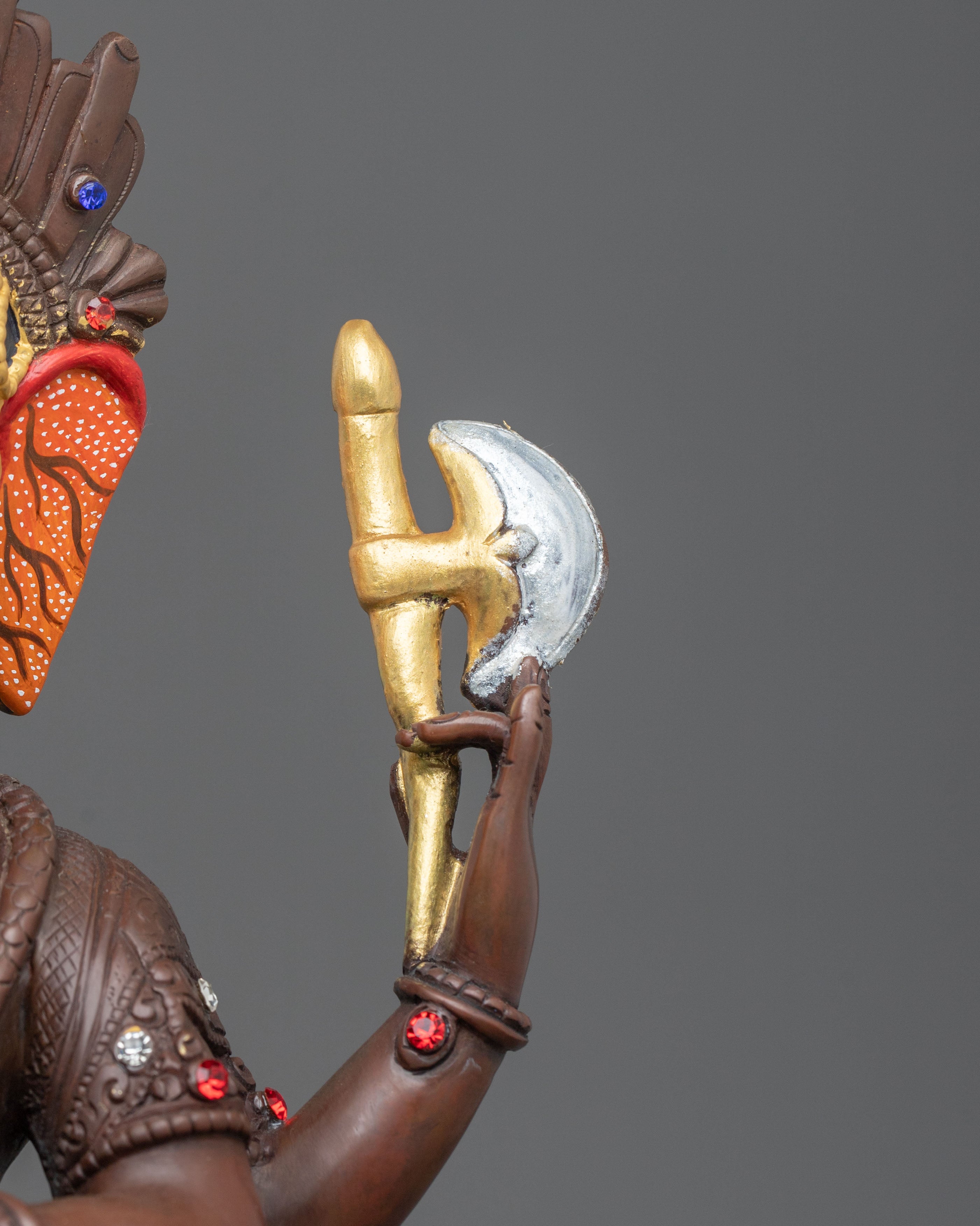 God Ganesha Spiritual Sculpture | Auspicious Oxidized Copper