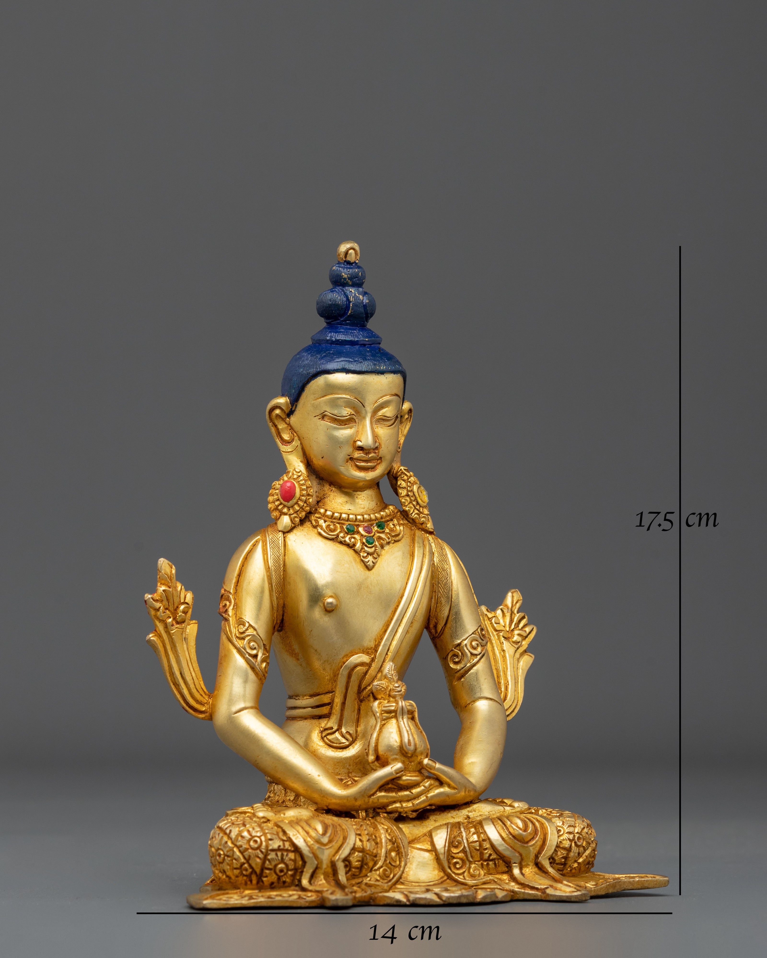 Six Bodhisattva Meditation Statue Set | 24K Gold Gilded Copper Sculptures