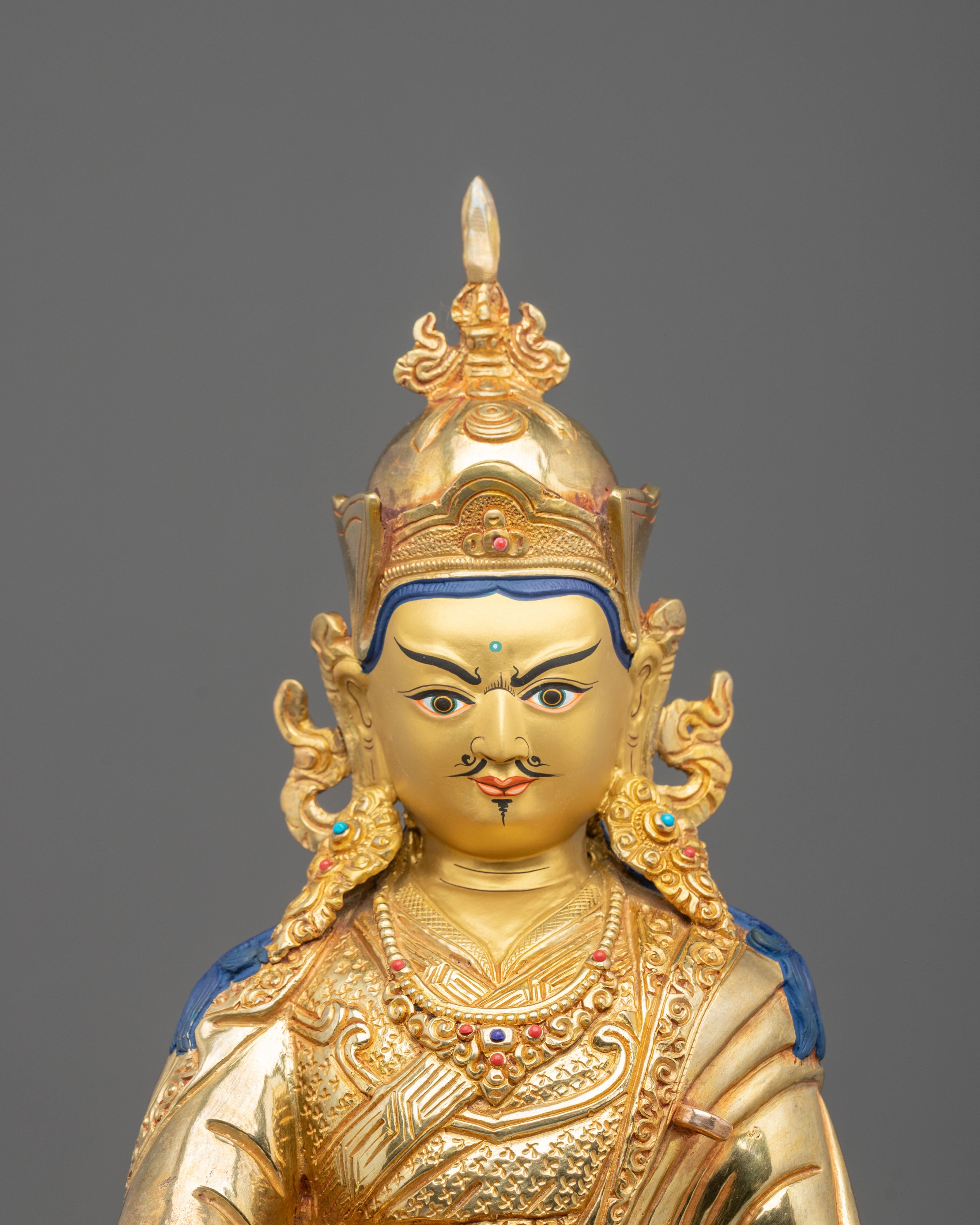 Guru Rinpoche Sacred Statue | Tibetan Buddhist Figurine