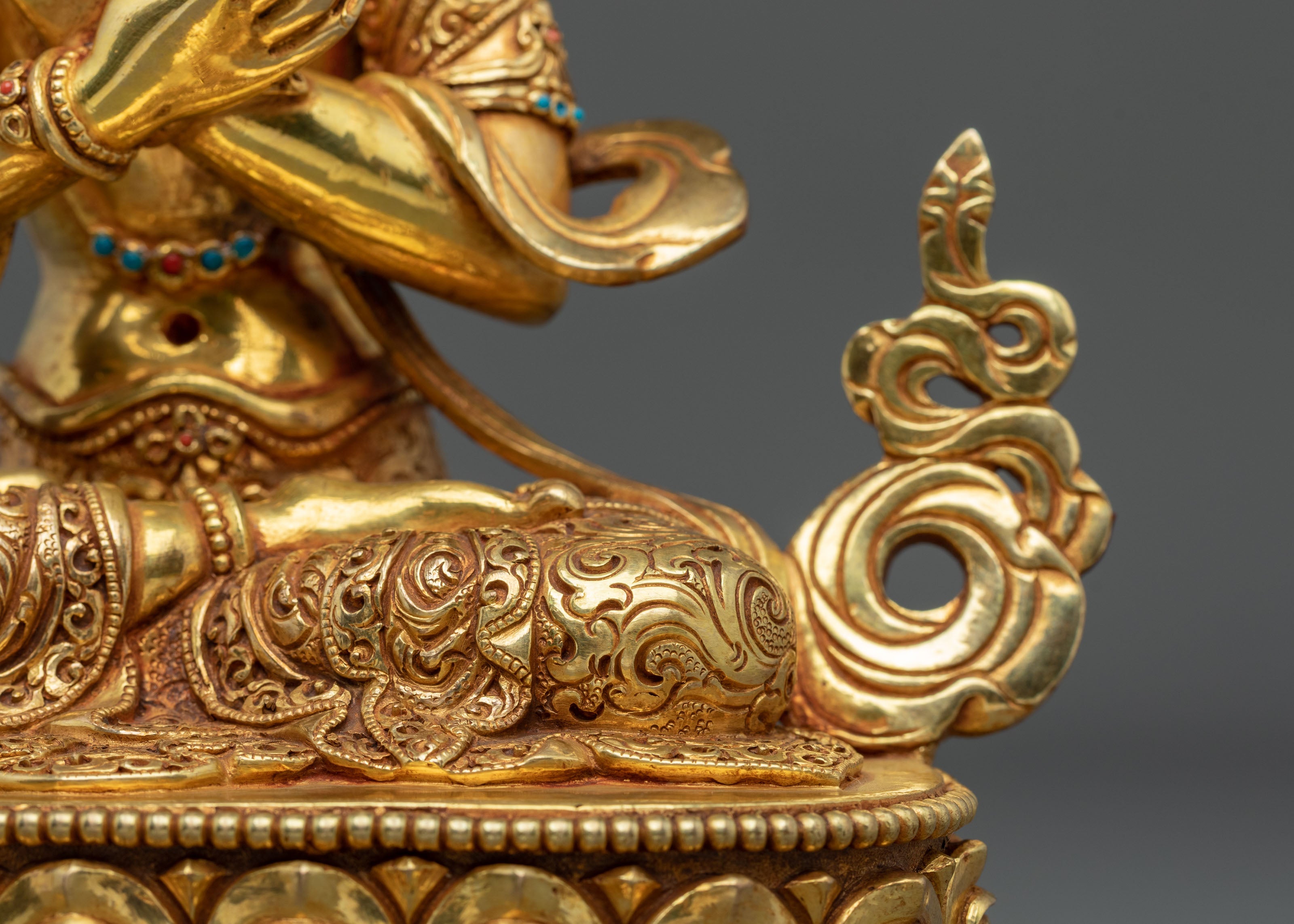 Vajradhara Statue | 24K Gold Gilded Sacred Figurine