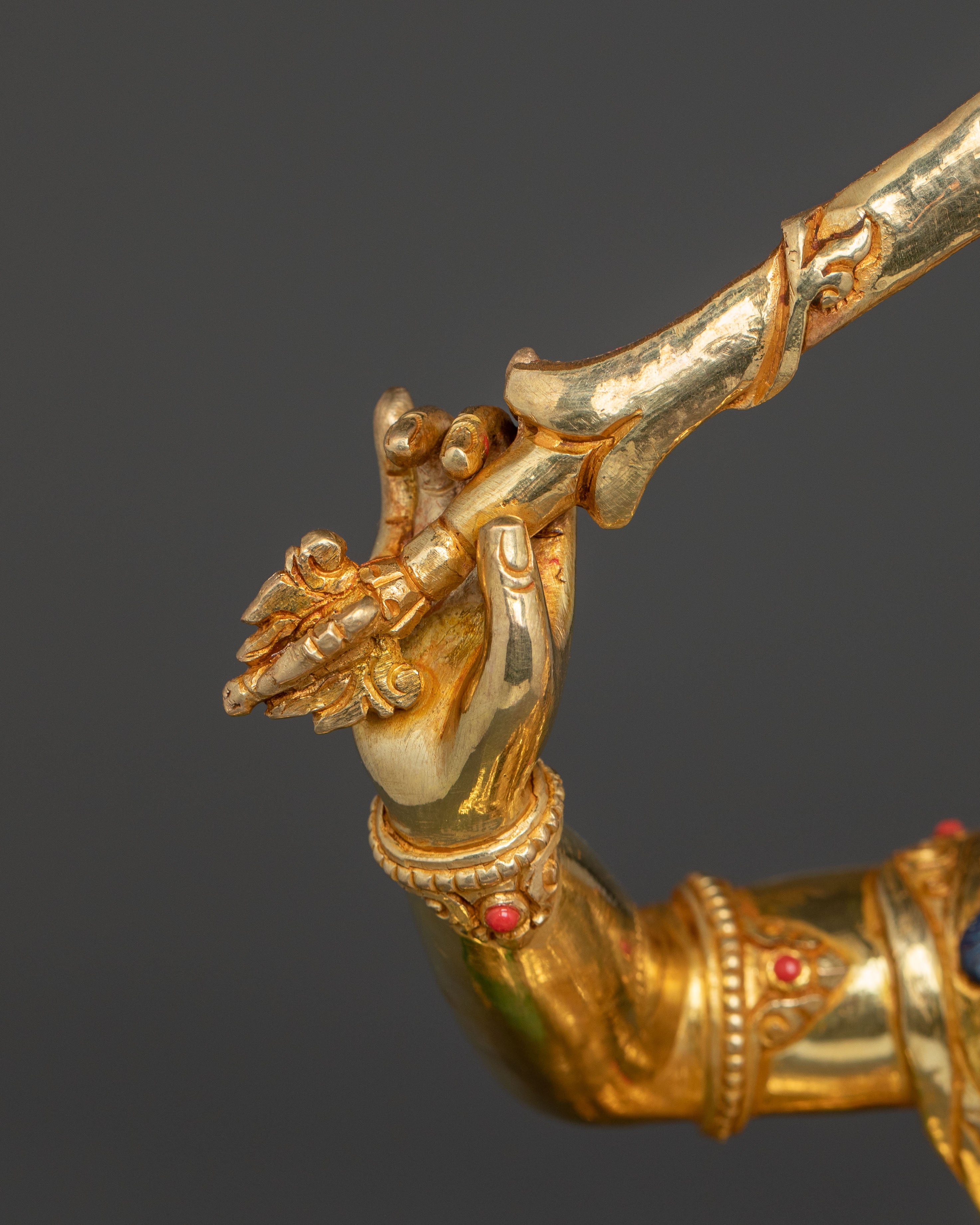 Simhanada Manjushri and Samanthabhadra Statue Set | Nepali Artistry