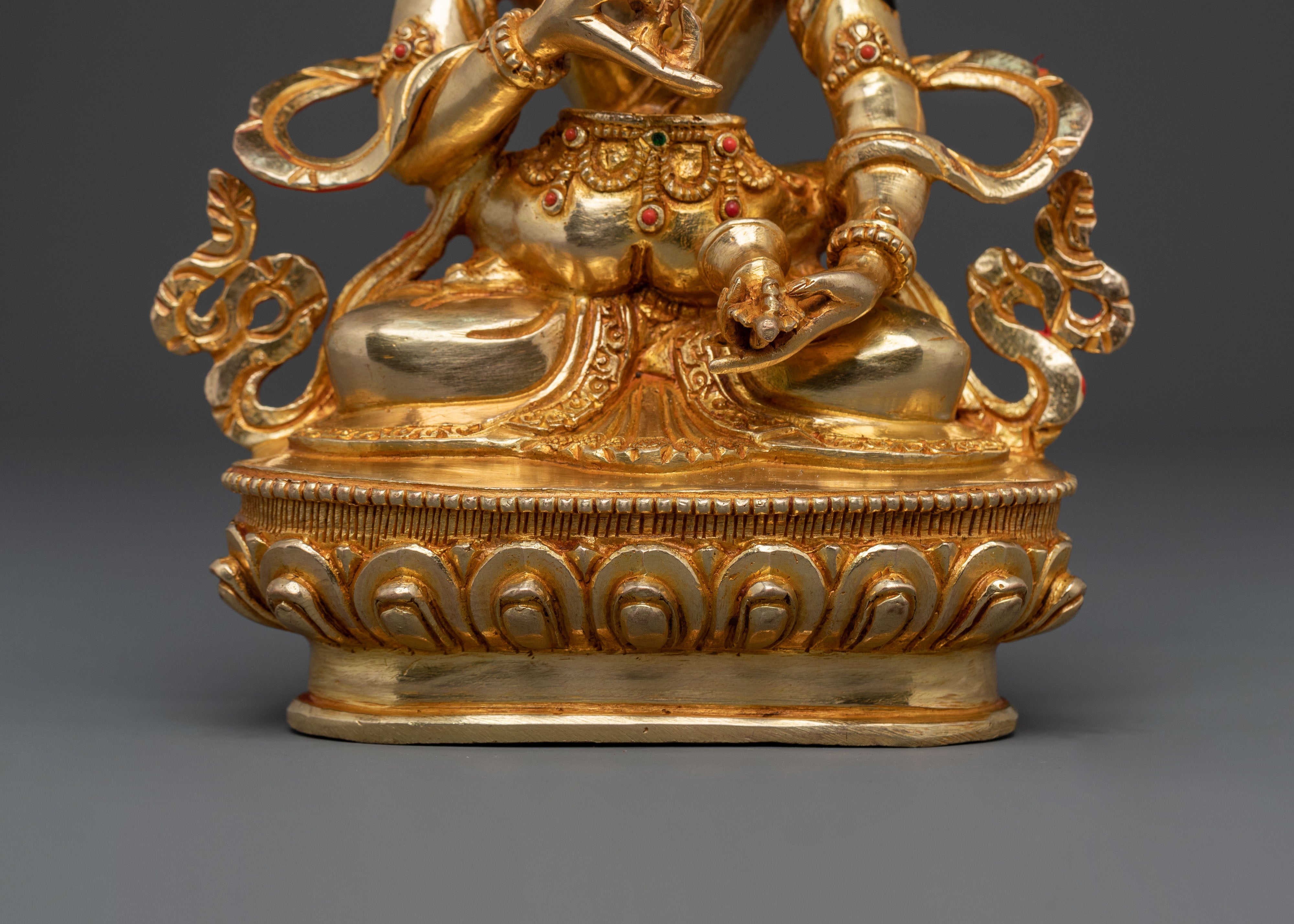 Vajrasattva Sculpture with Vajragarvi | Sacred Union of Purification