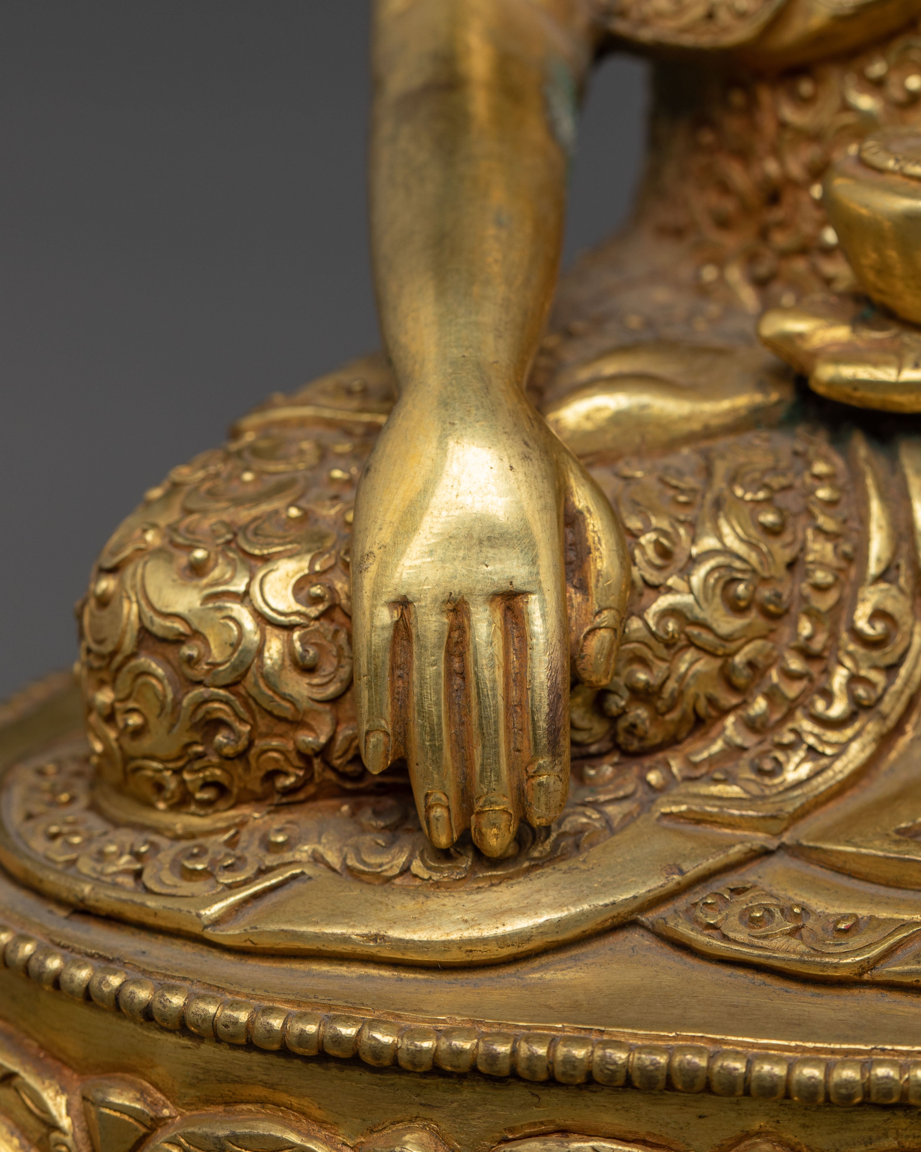 Shakyamuni Buddha Statue with Gemstones | Mindfulness & Dharma Decor