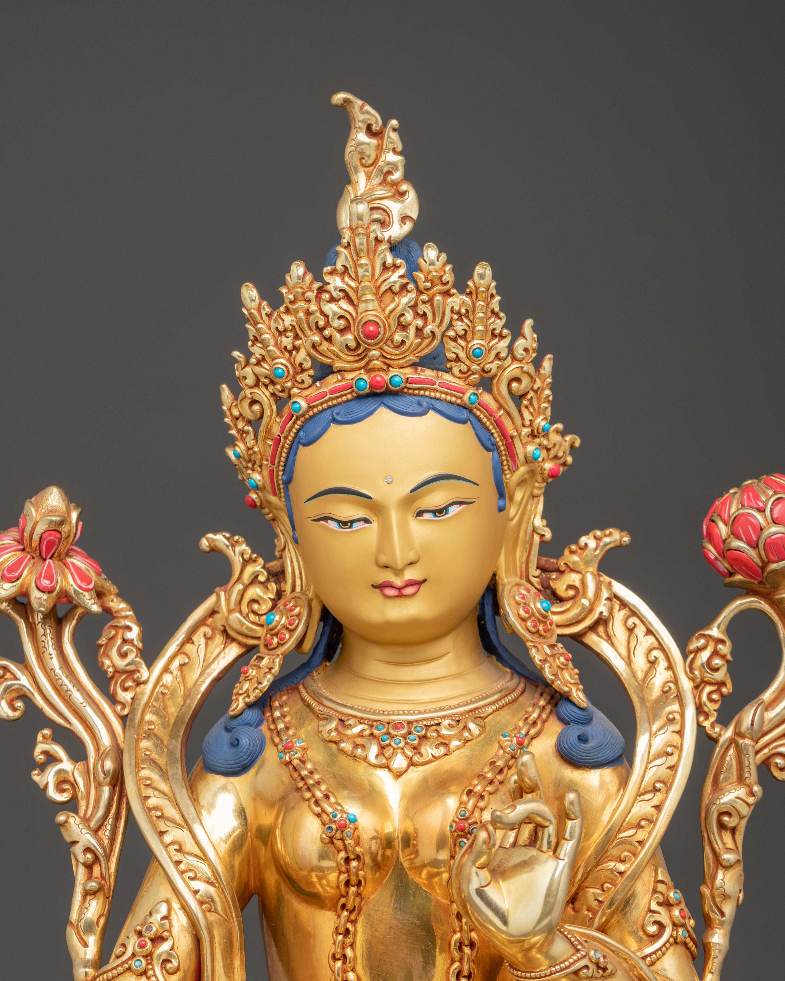 Shyama Tara Statue: Mother of All Buddhas | Traditional Icon of Compassion