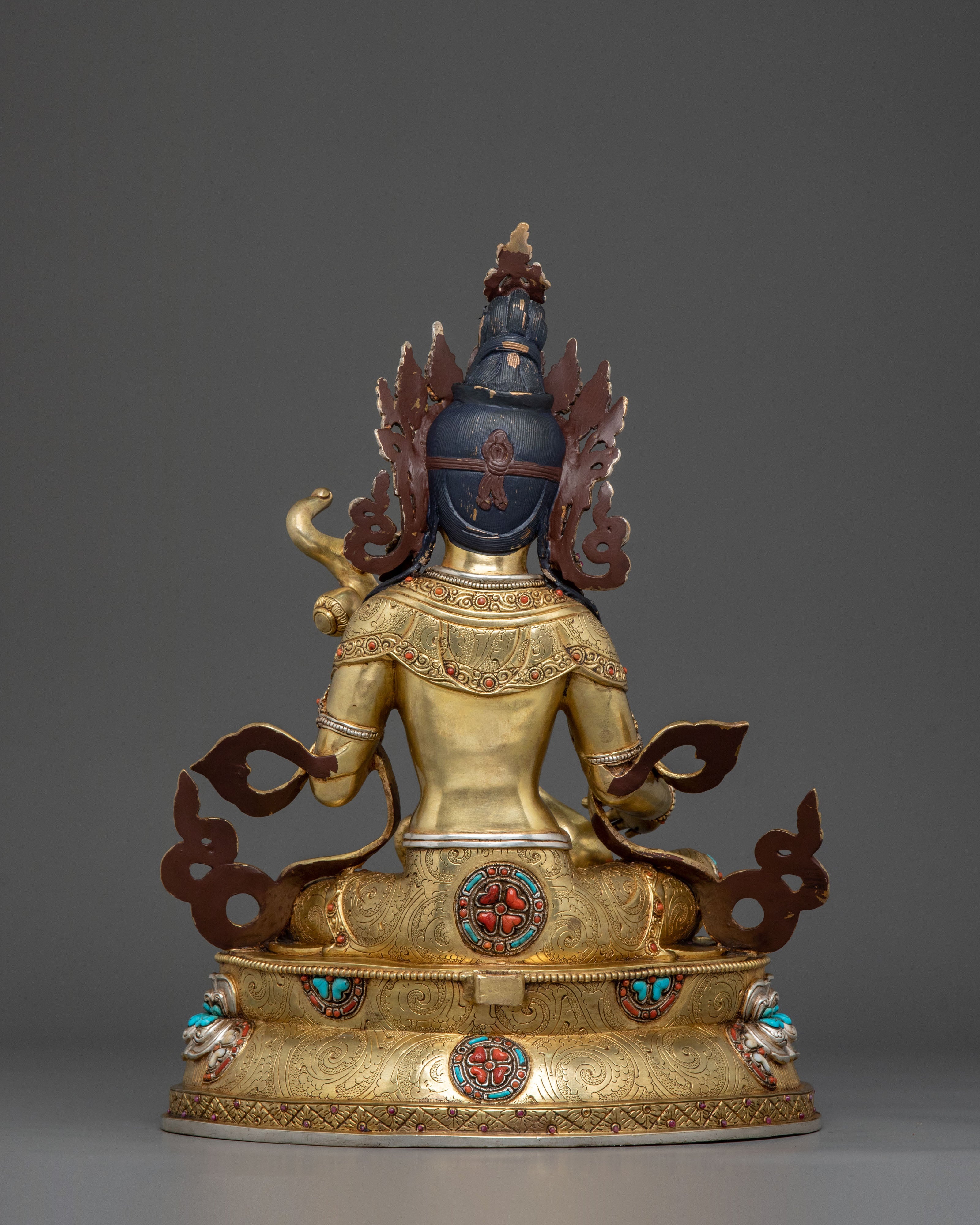 Saraswati Statue | 24K Gold Gilded Goddess of Wisdom